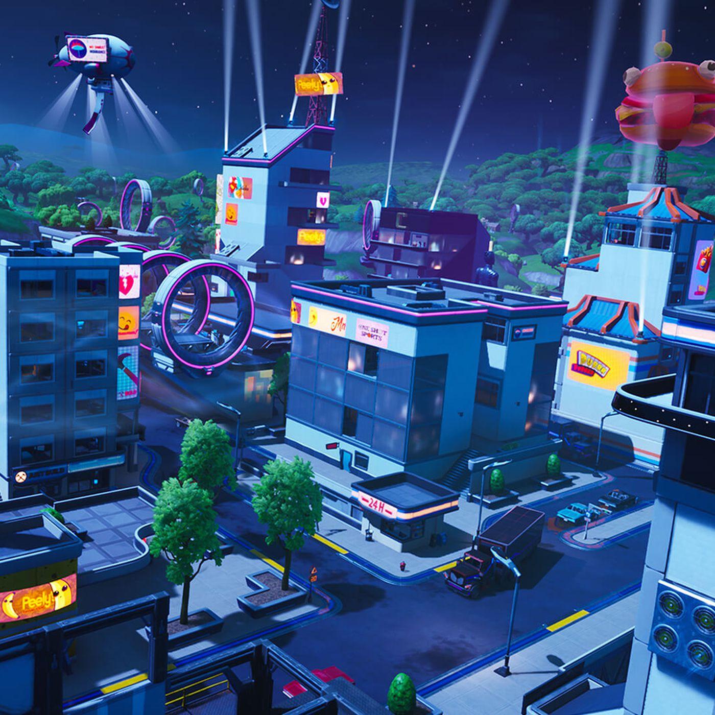 Fortnite season 9 adds wind tunnels and a rebuilt Tilted Towers
