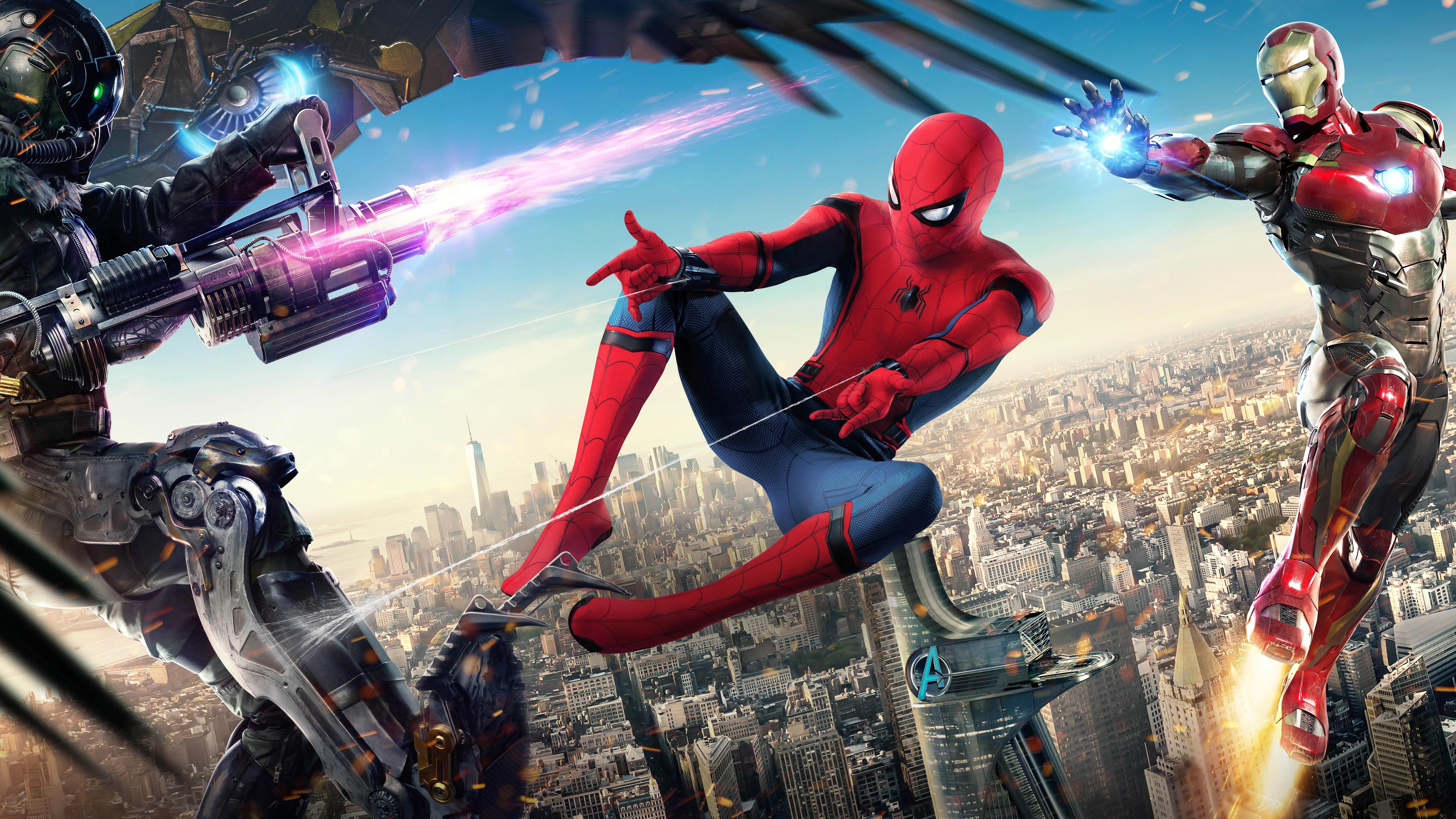Spider Man And Iron Man Wallpaper, Spider Man: Homecoming 2017