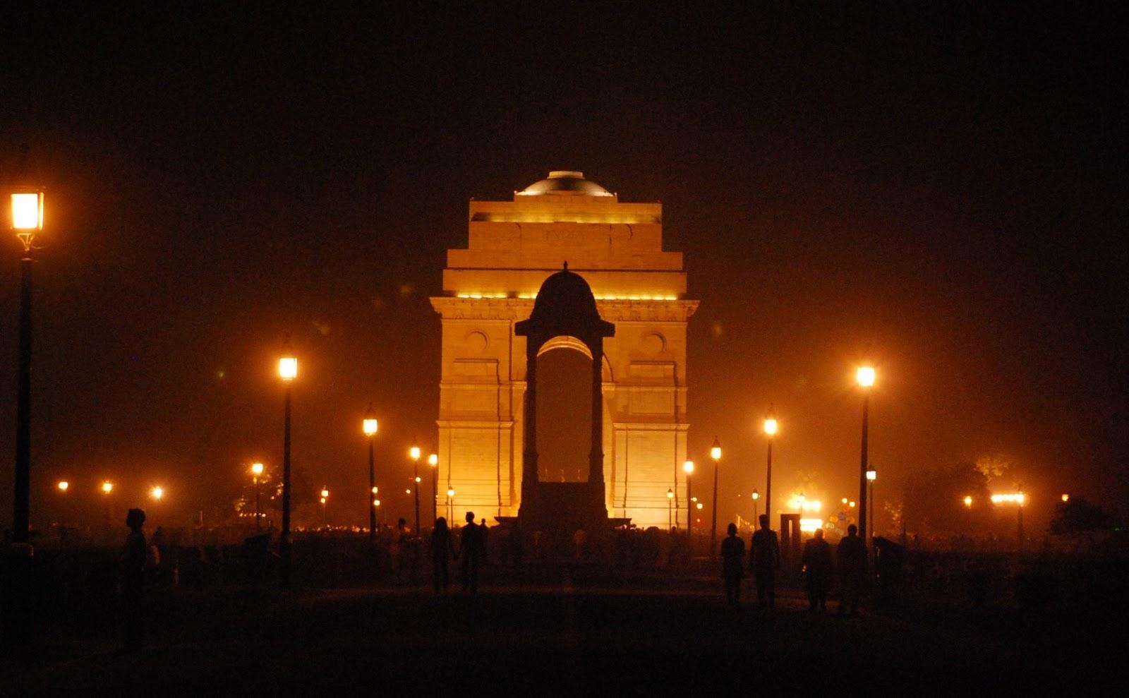 India Gate Delhi Night HD Photo For Desktop Background Gate