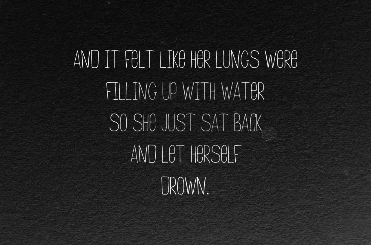 tumblr drowning quotes