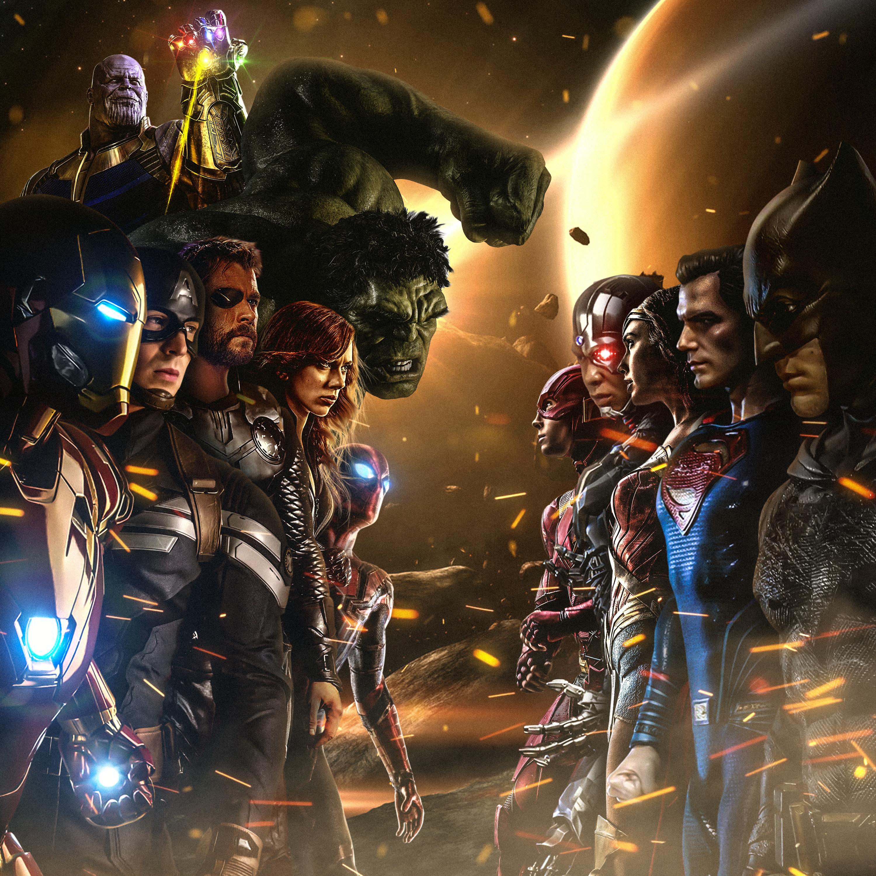 Wallpaper Iron Man, Captain America, Thor, Black Widow, Spider Man