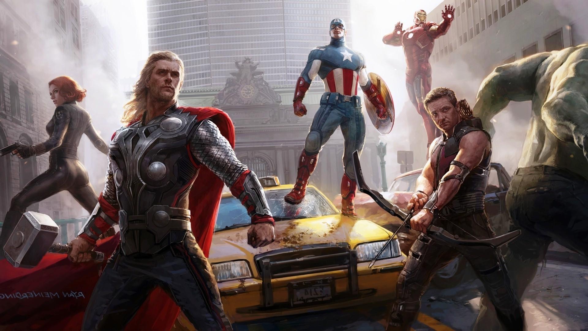 1920x1080 movies the avengers thor iron man hawkeye captain