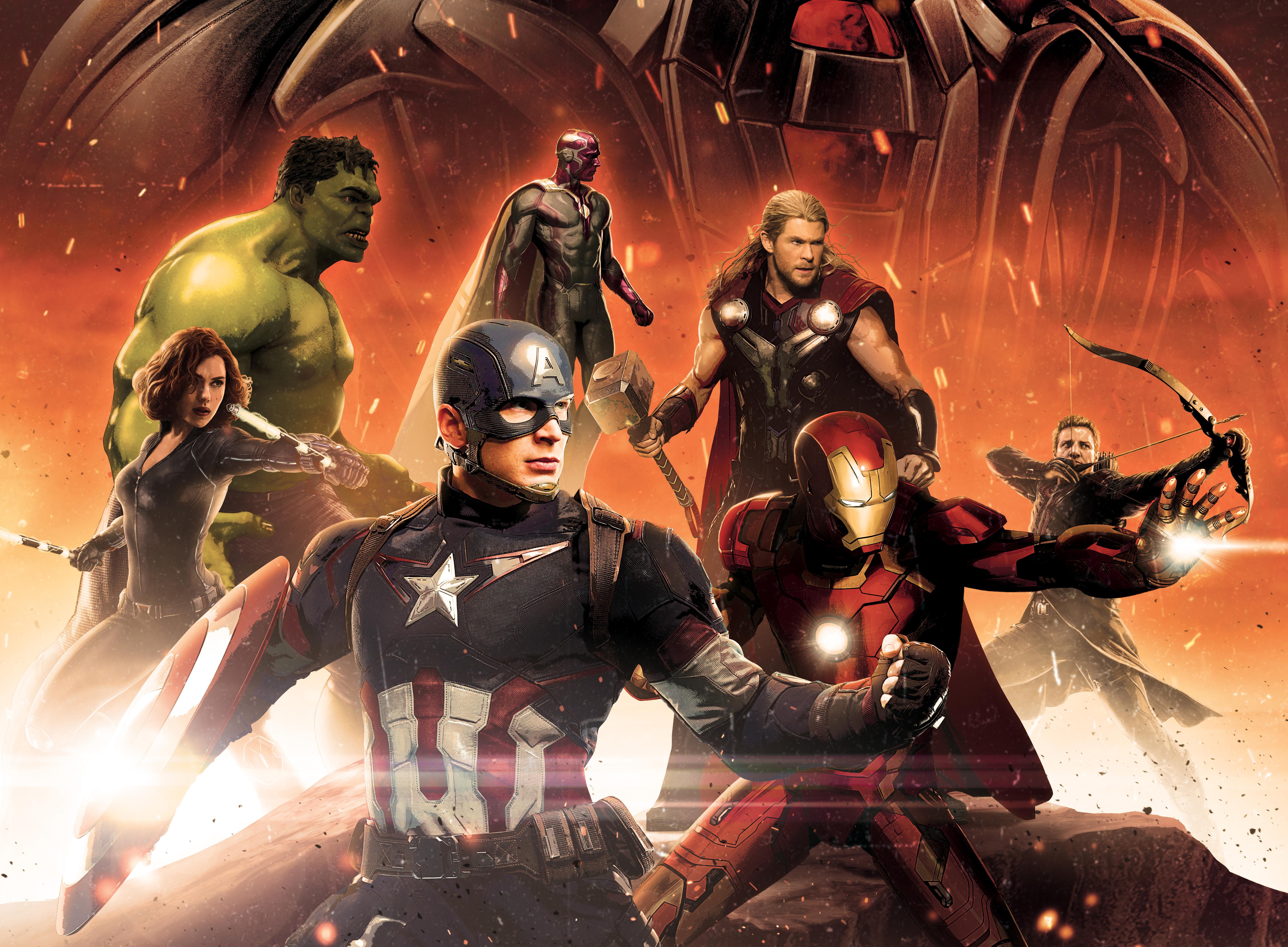 #Vision, #Captain America, #Black Widow, #Hulk, #Avengers