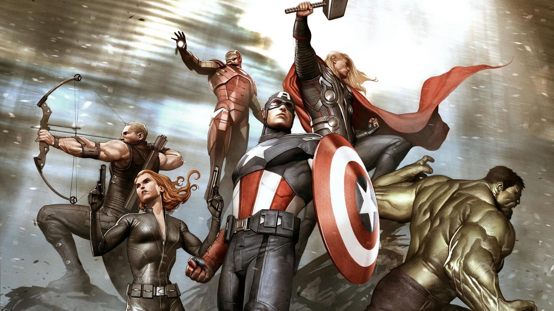 The Avengers, Hulk, Thor, Marvel, Hawkeye, Iron Man wallpaper