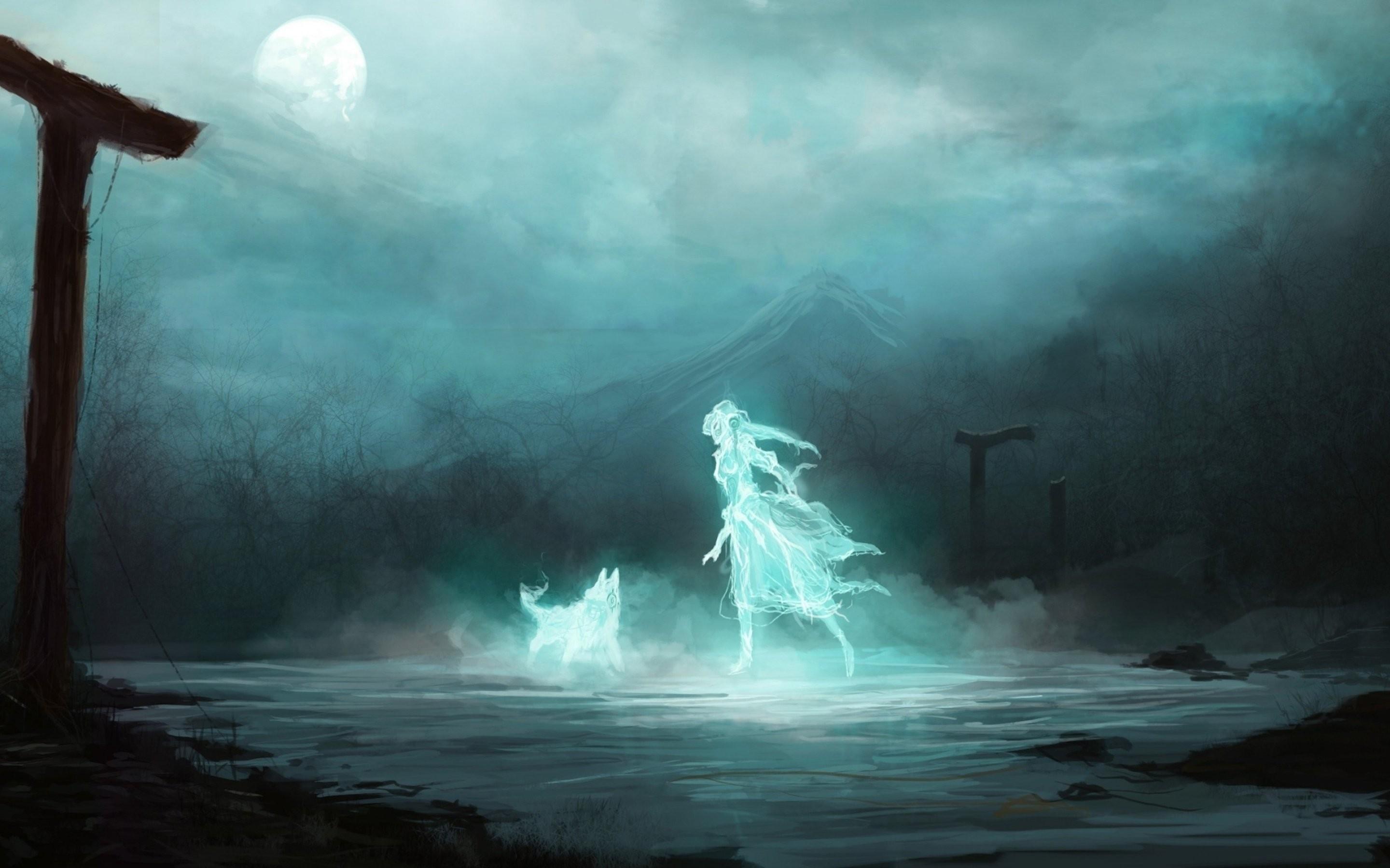Cool Image, Tablet Background, Gothic Ghost, Spooky, Halloween