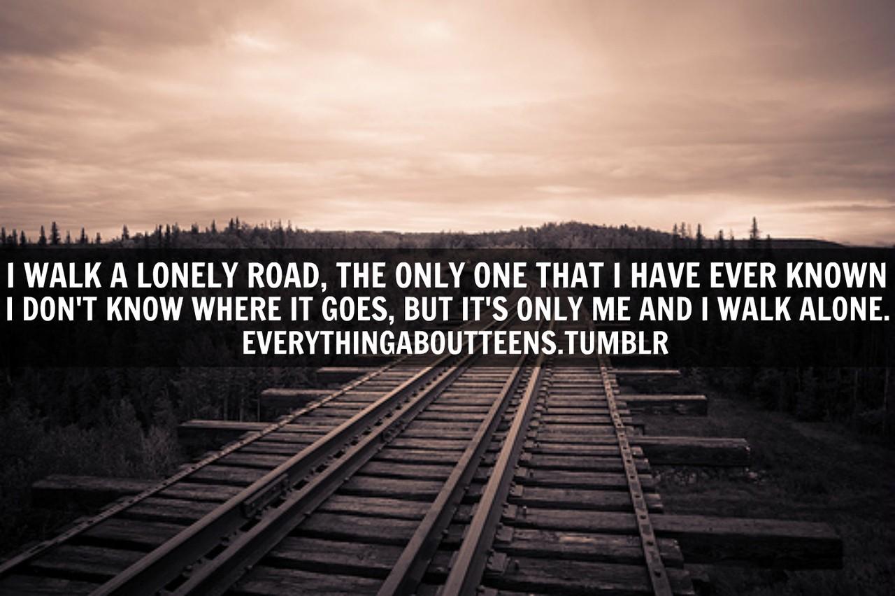 Alone Wallpaper with Quotes