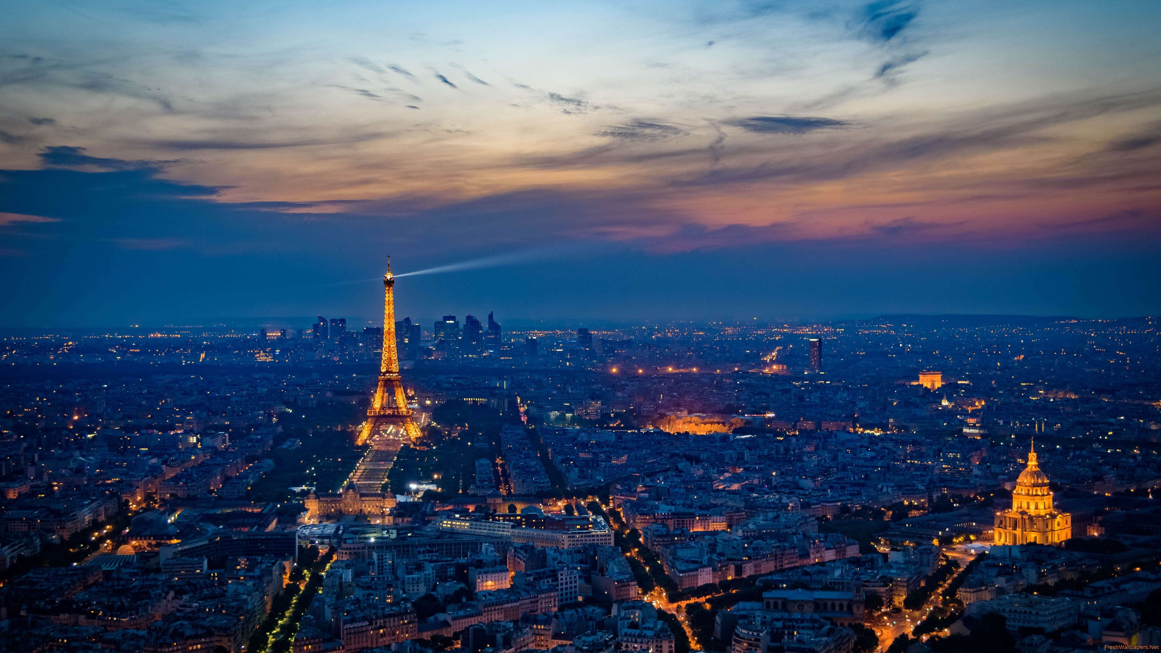 The Paris at Sunset wallpaper
