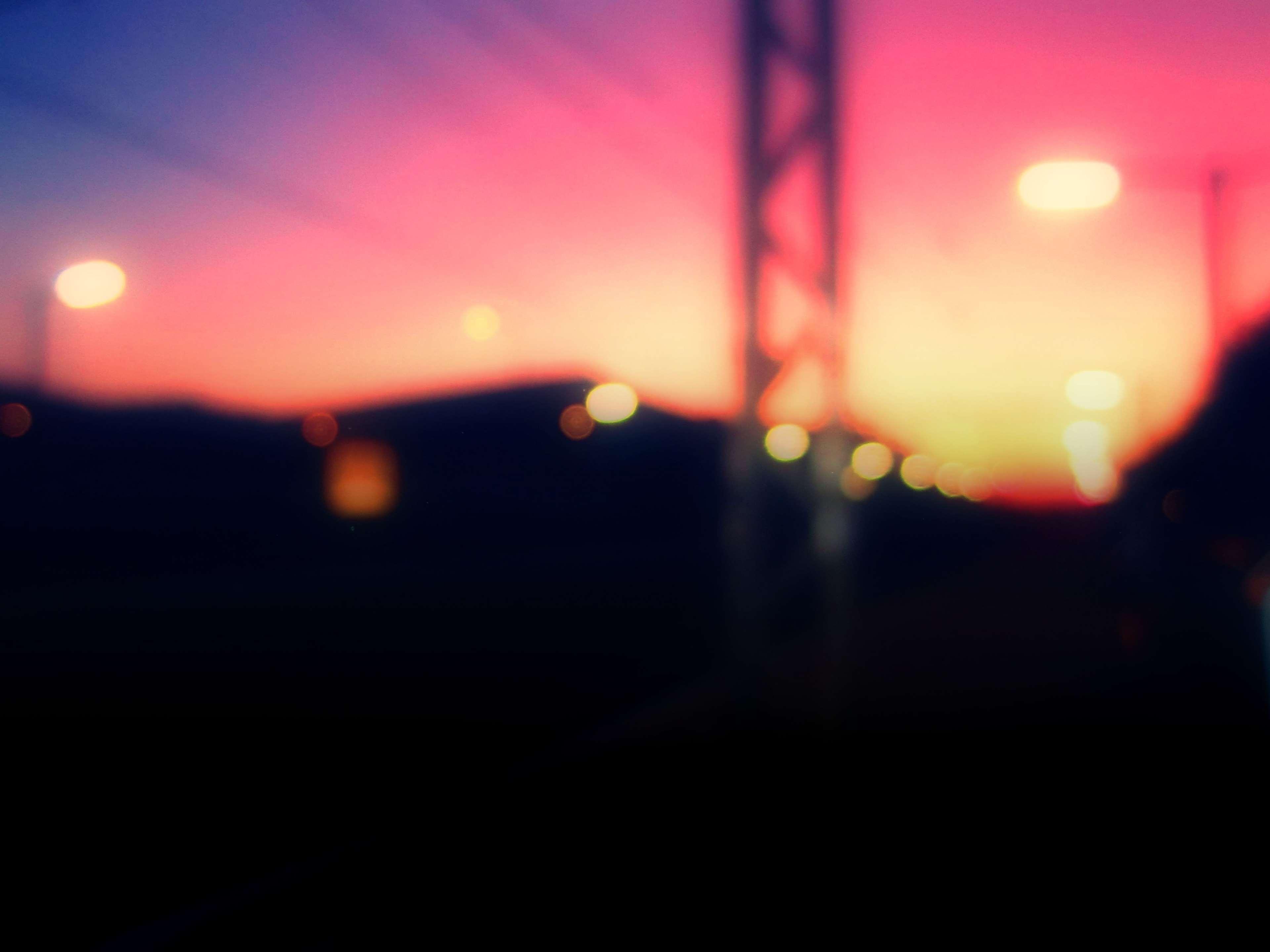 blur, colors, sunset 4k wallpaper and background. Free