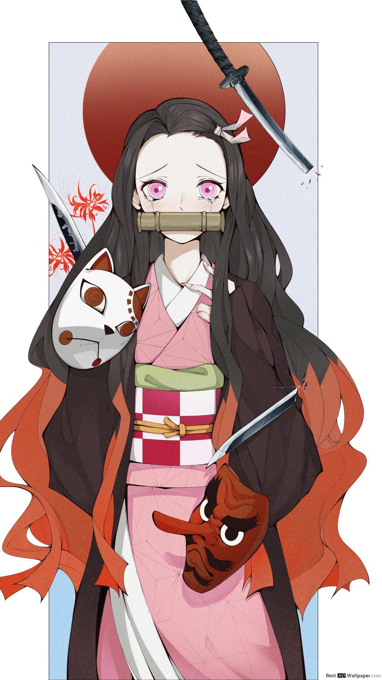 Demon Slayer, Kimetsu No Yaiba Kamado With Masks HD