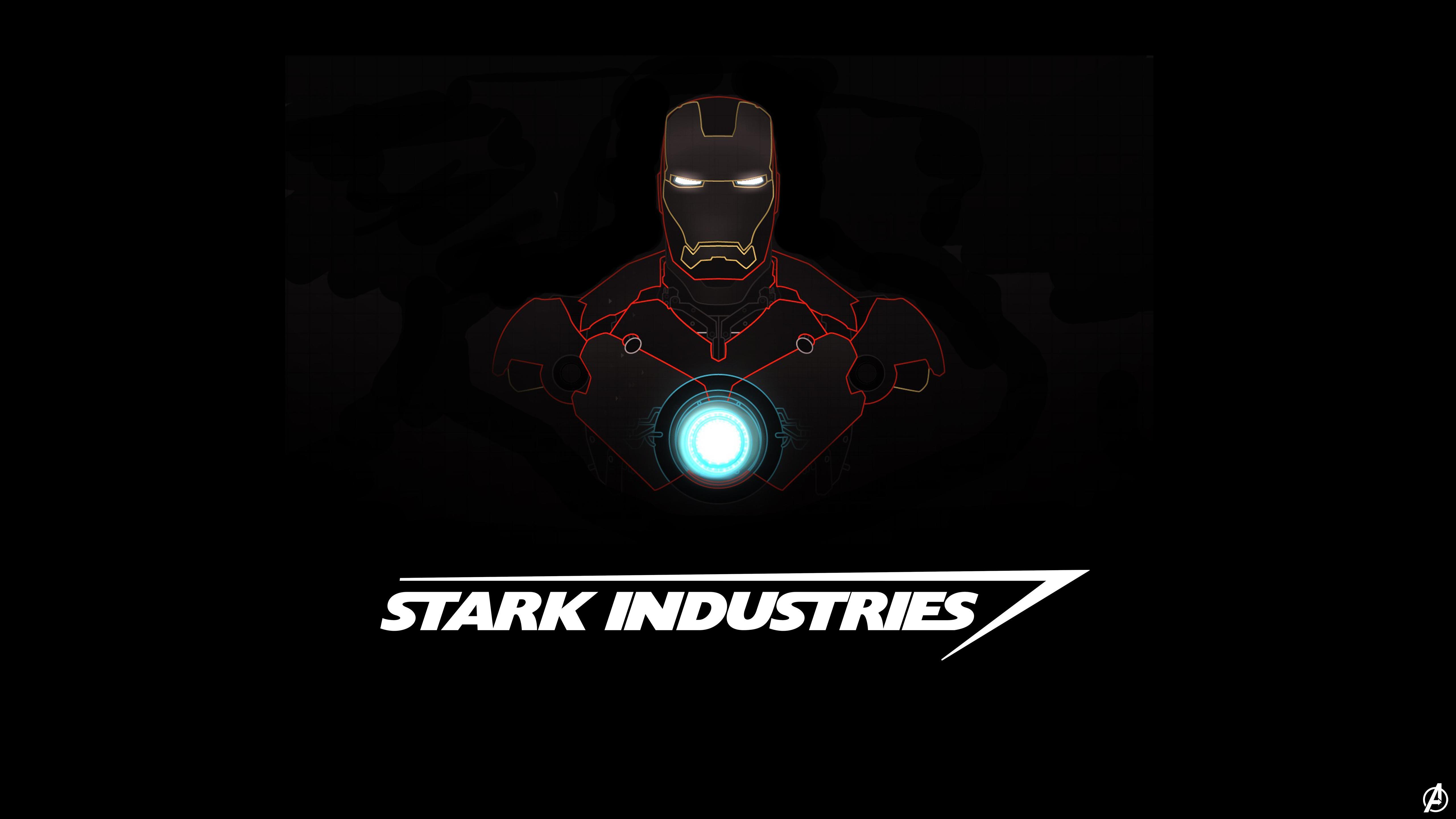 #Iron Man, K, #Stark Industries, #Minimal, #Dark. Creative
