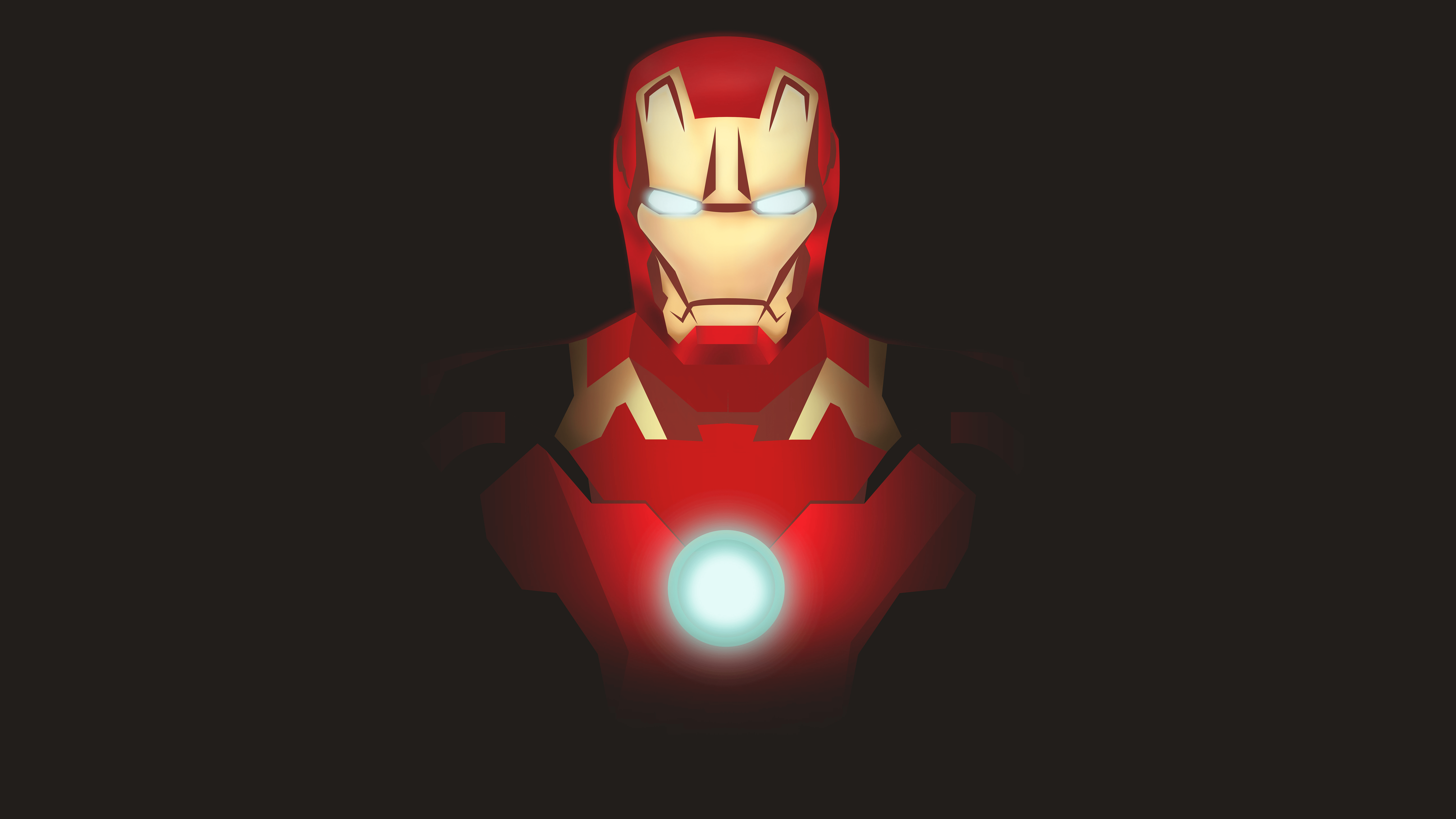 Wallpaper Iron Man, Fan Art, 4K, 8K, Black Dark