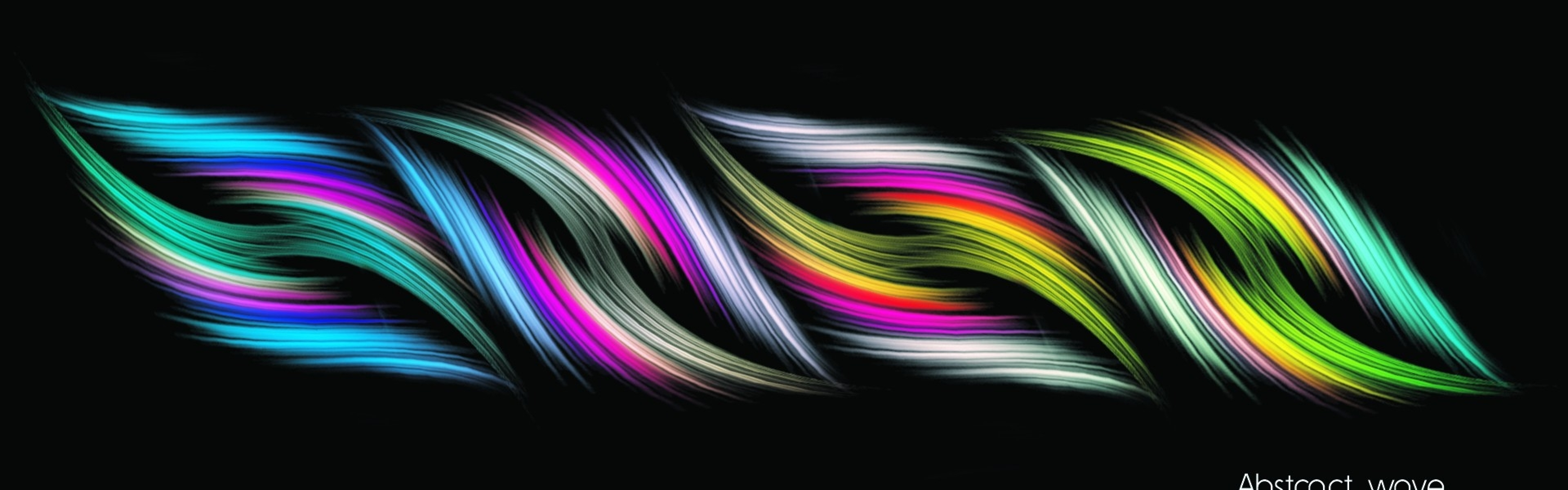Colorful Neon Waves Wallpaper 3840x1200 (44)