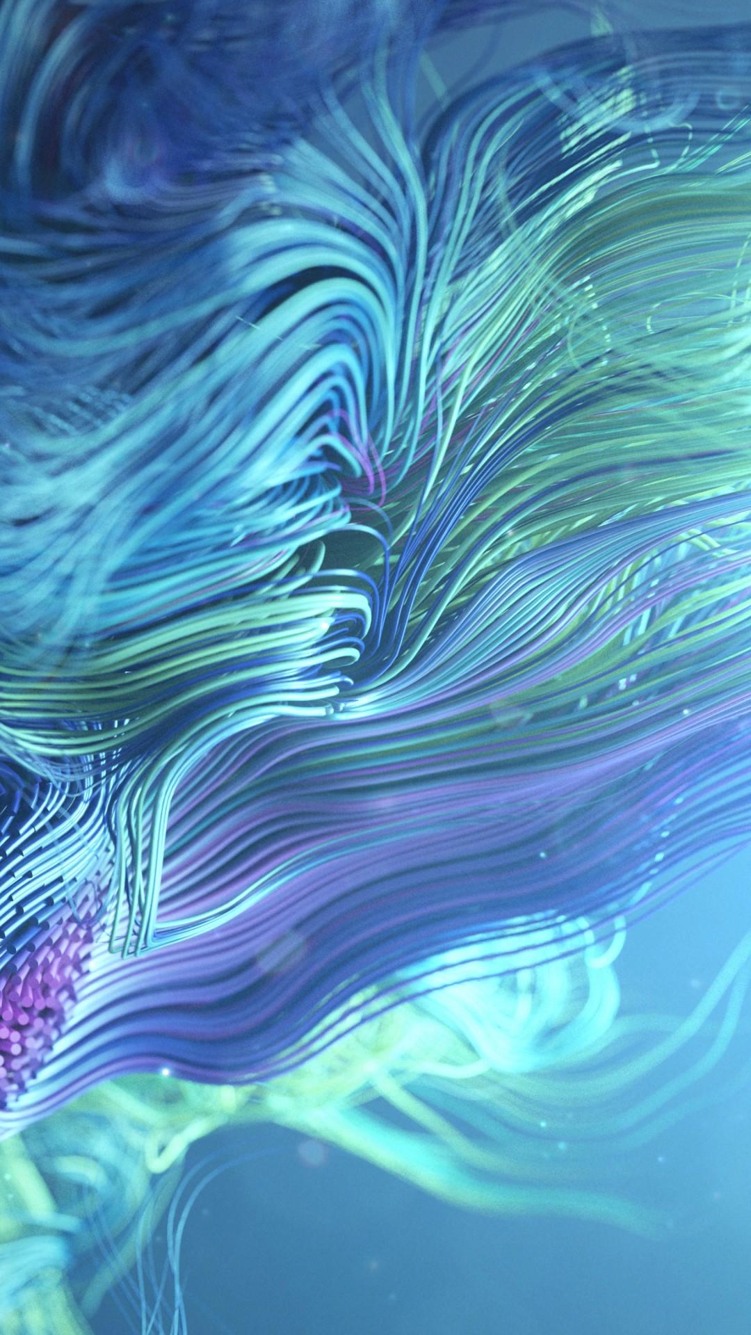 Wallpaper waves, lines, abstract, 3D, colorful, 4K, Abstract