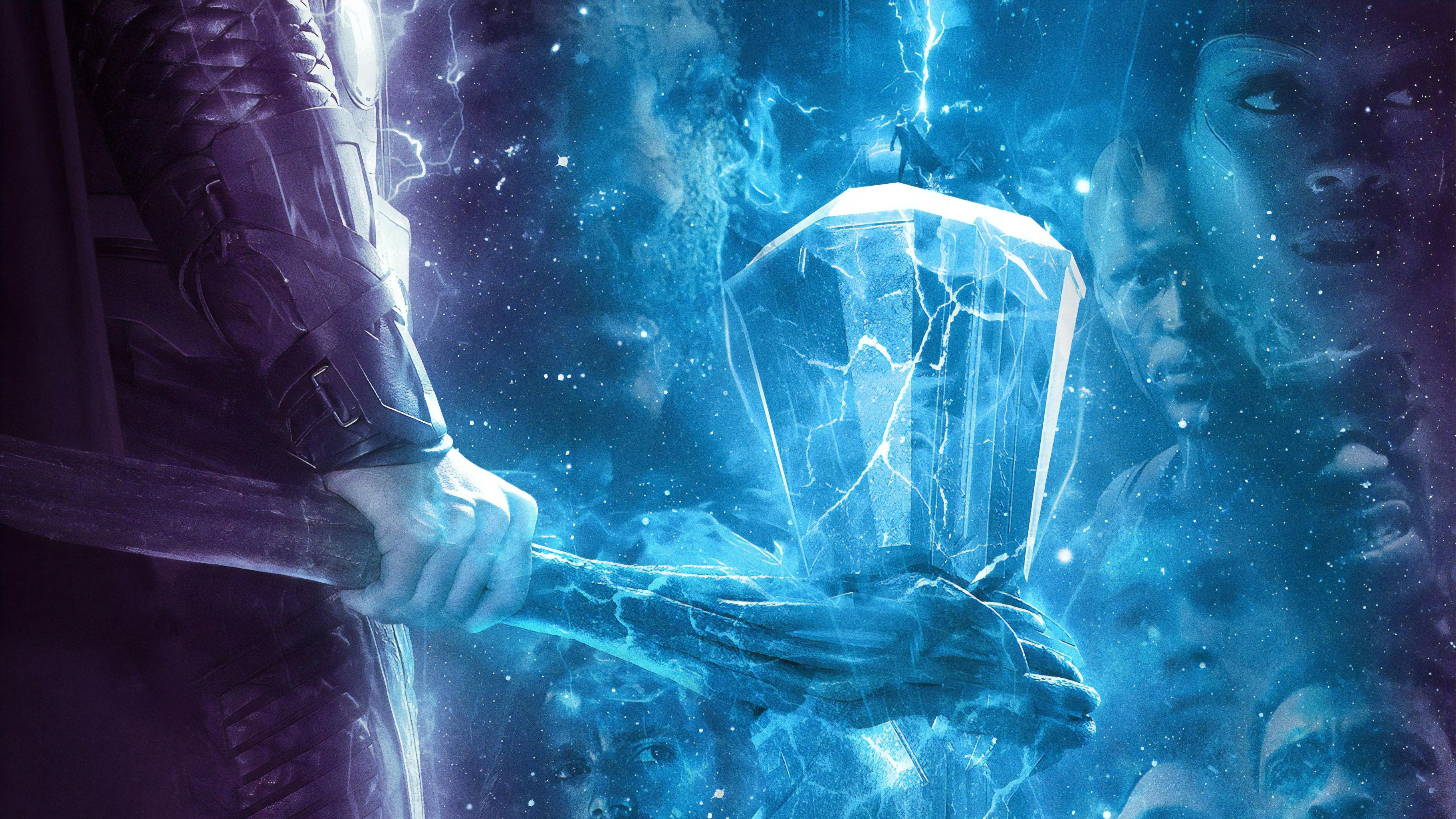 Avengers Endgame Thor Hammer Poster 4k, HD Movies, 4k