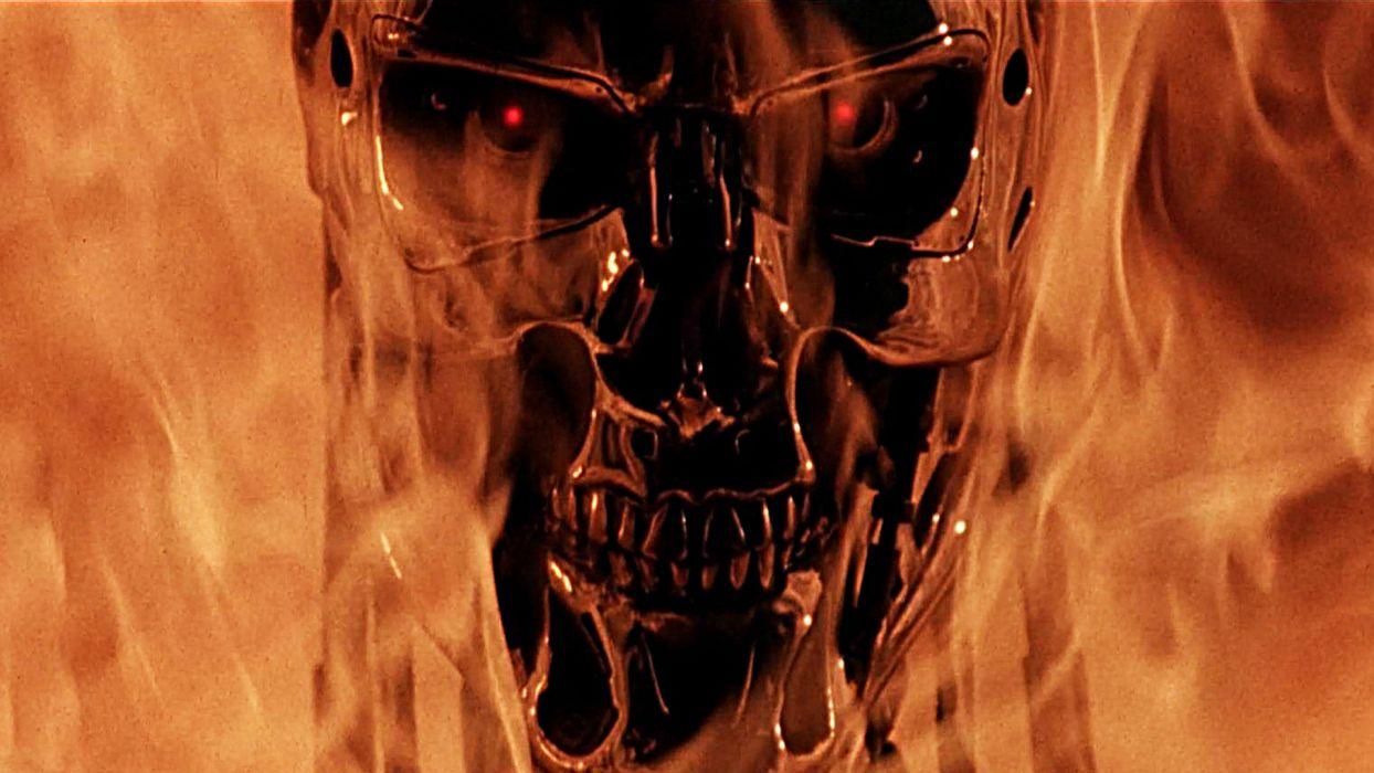 TERMINATOR Action Sci Fi Thriller Robot Cyborg Warrior Dark Skull