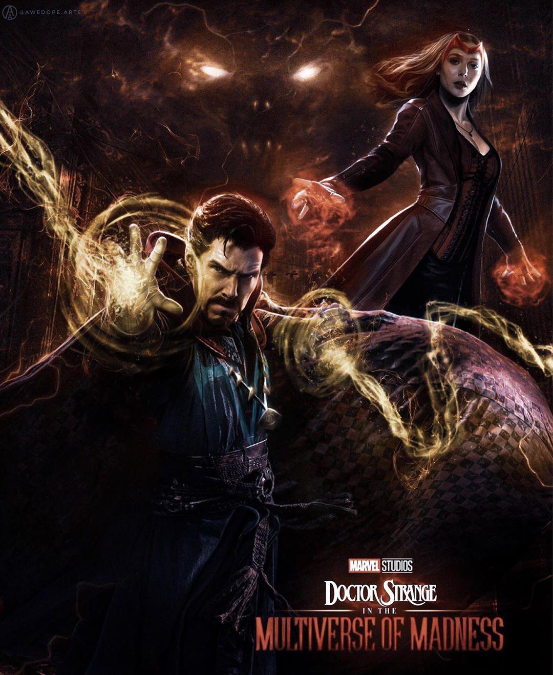 Doctor Strange And Scarlet Witch Madness Of Multiverse - Wallpaper Cave