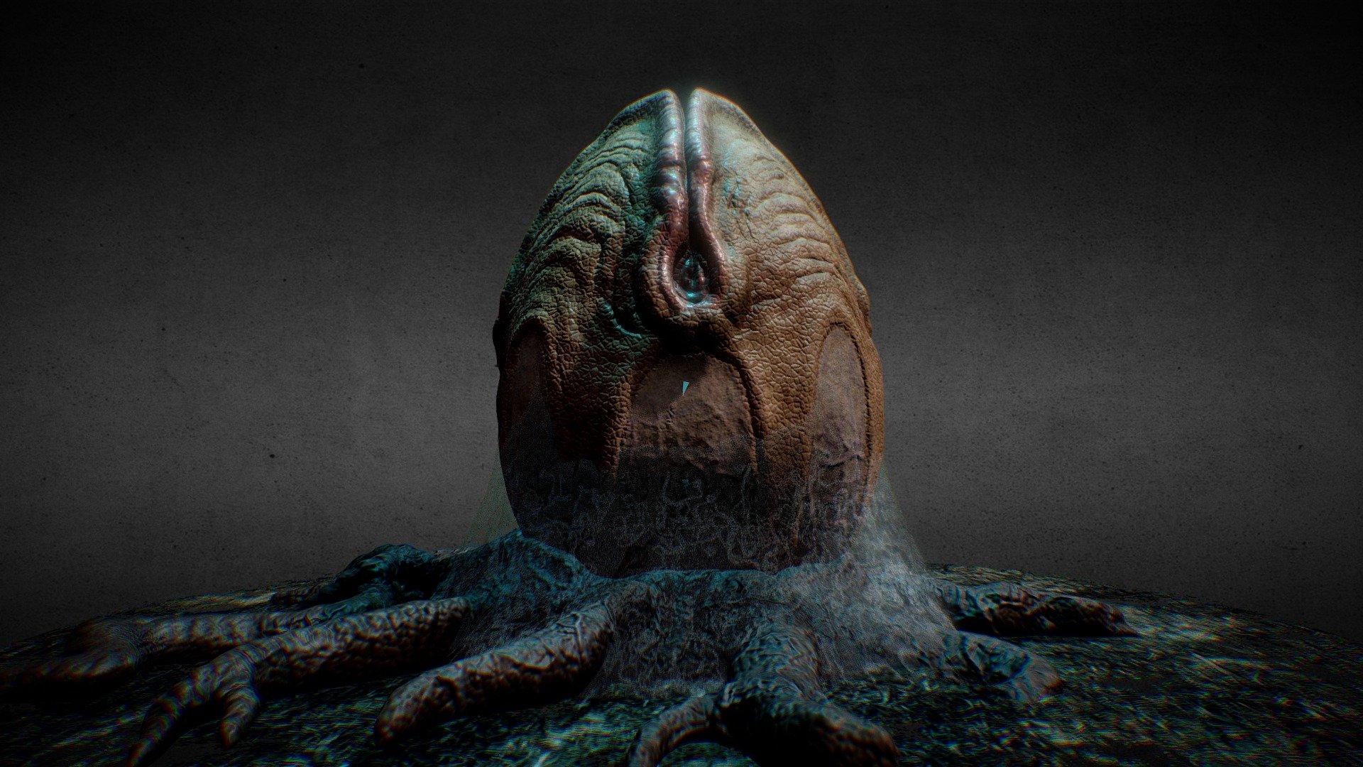 Alien egg Free 3D model by Julio César Ocampo López