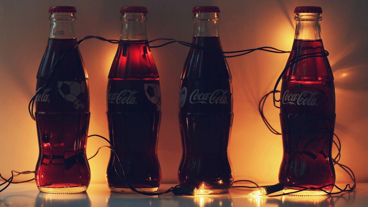 Coca Cola Coke Soda Bottles Lights Cola Wallpaperx1440