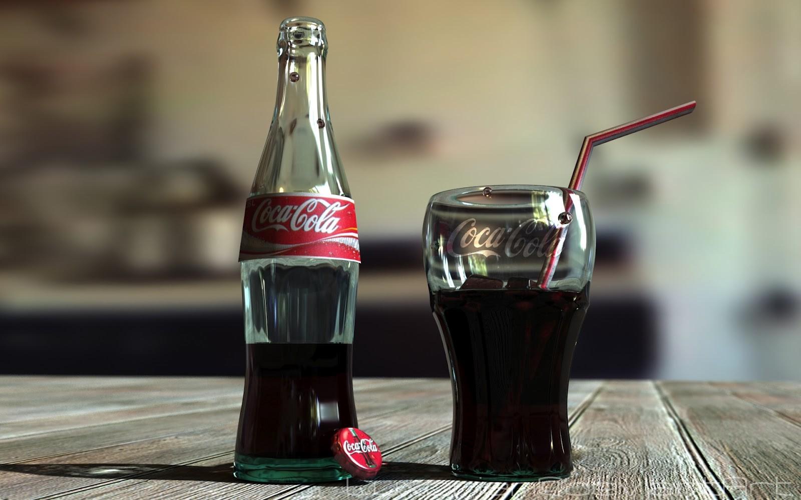 #bottles, #wooden Surface, #Coca Cola, #drink, Wallpaper