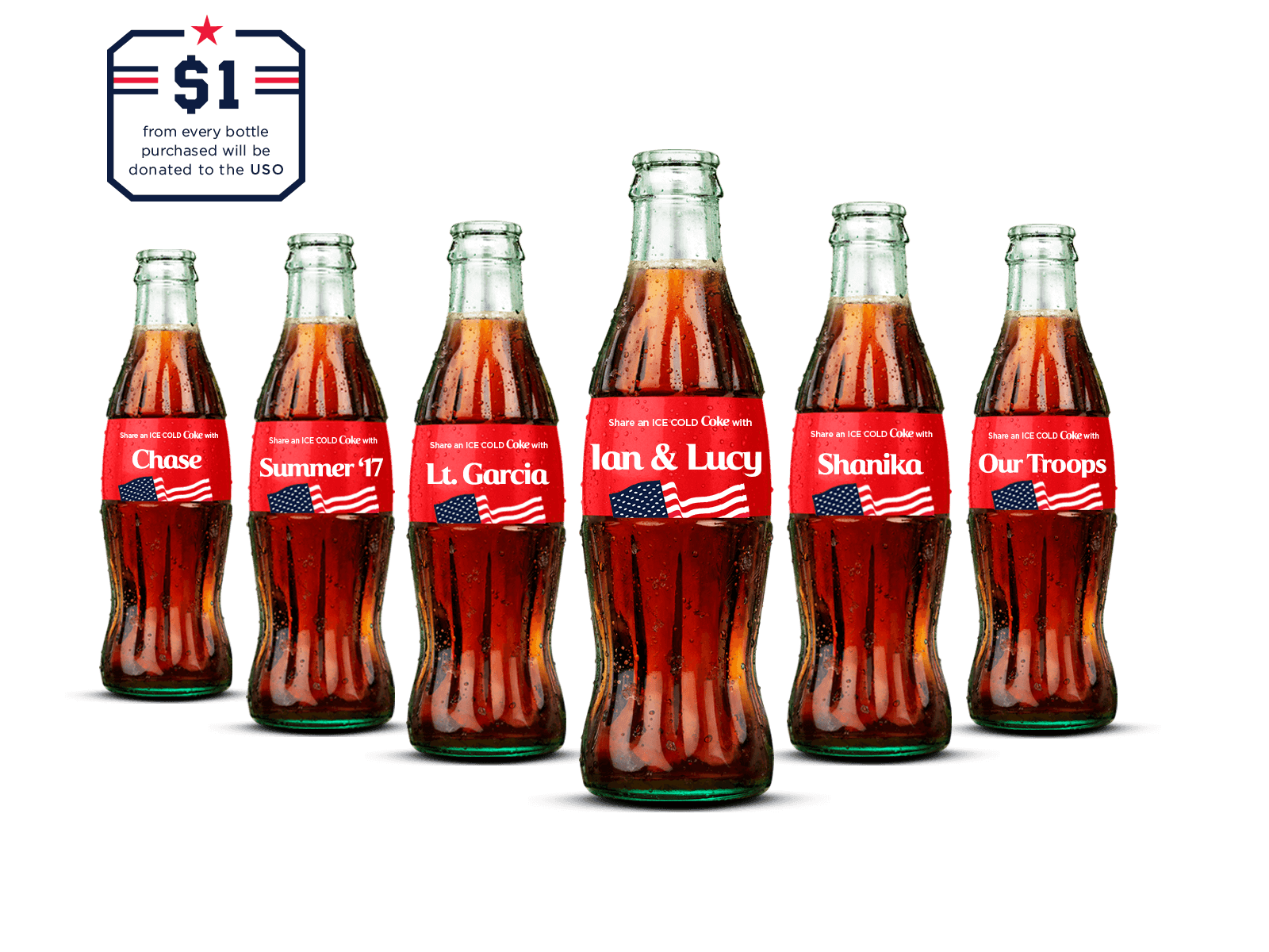 USO Personalized Coke Bottles Or Cans. Share A Coke Cola