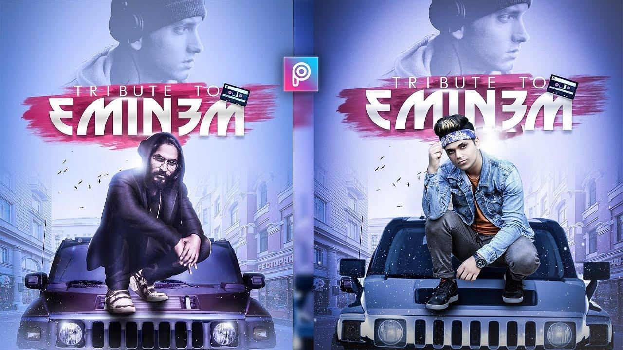 Emiway Bantai Tribute Poster editing background, stock for Photo