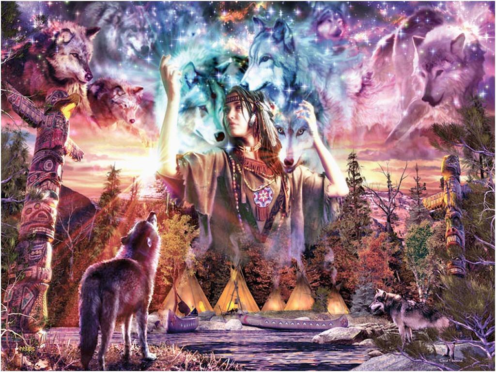 Native American Wallpaper Best Of Indian And Wolf Wallpaper