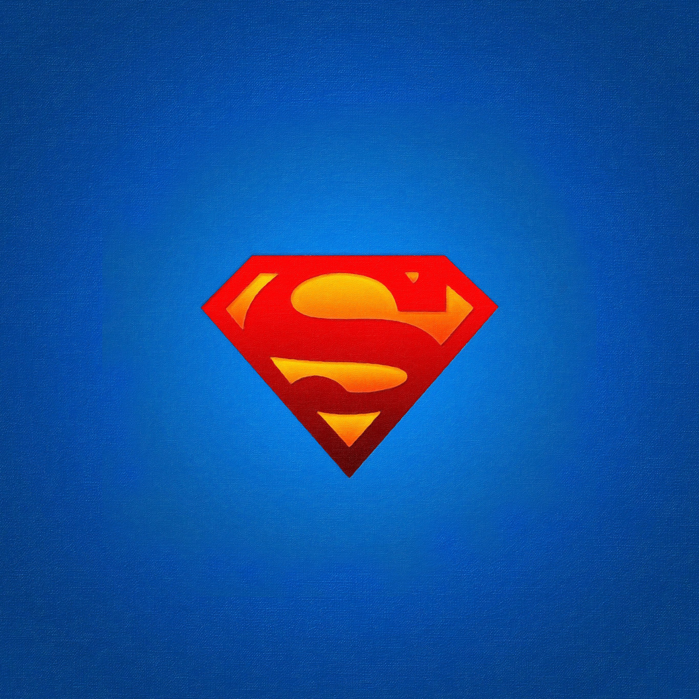 Logo Superman Blue Red Hero Illustration Art Wallpaper