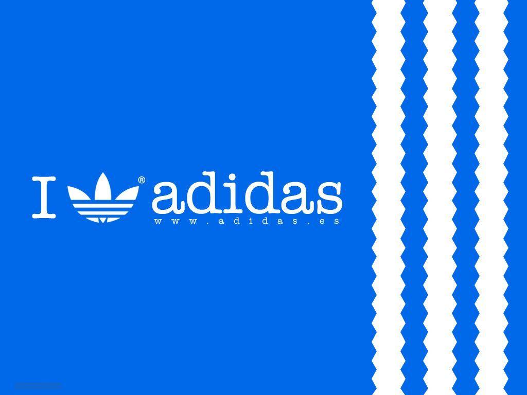 Group of Blue Adidas Wallpaper