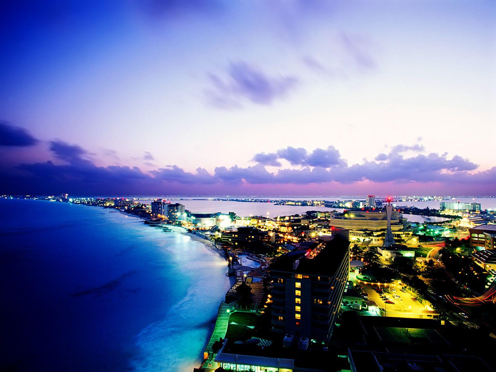 Playa del Carmen, Night, Cancun, Mexico wallpaper. Dream vacations