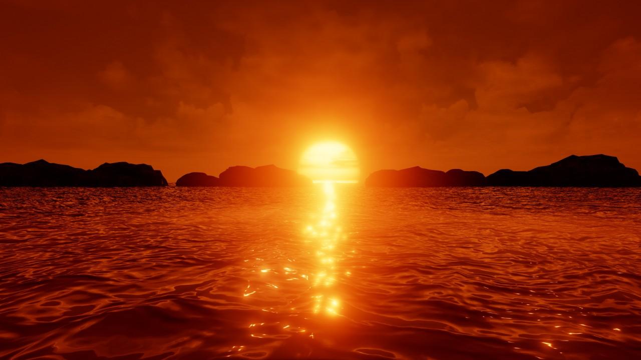 Wallpaper Sunset, Reflections, HD, 4K, Nature