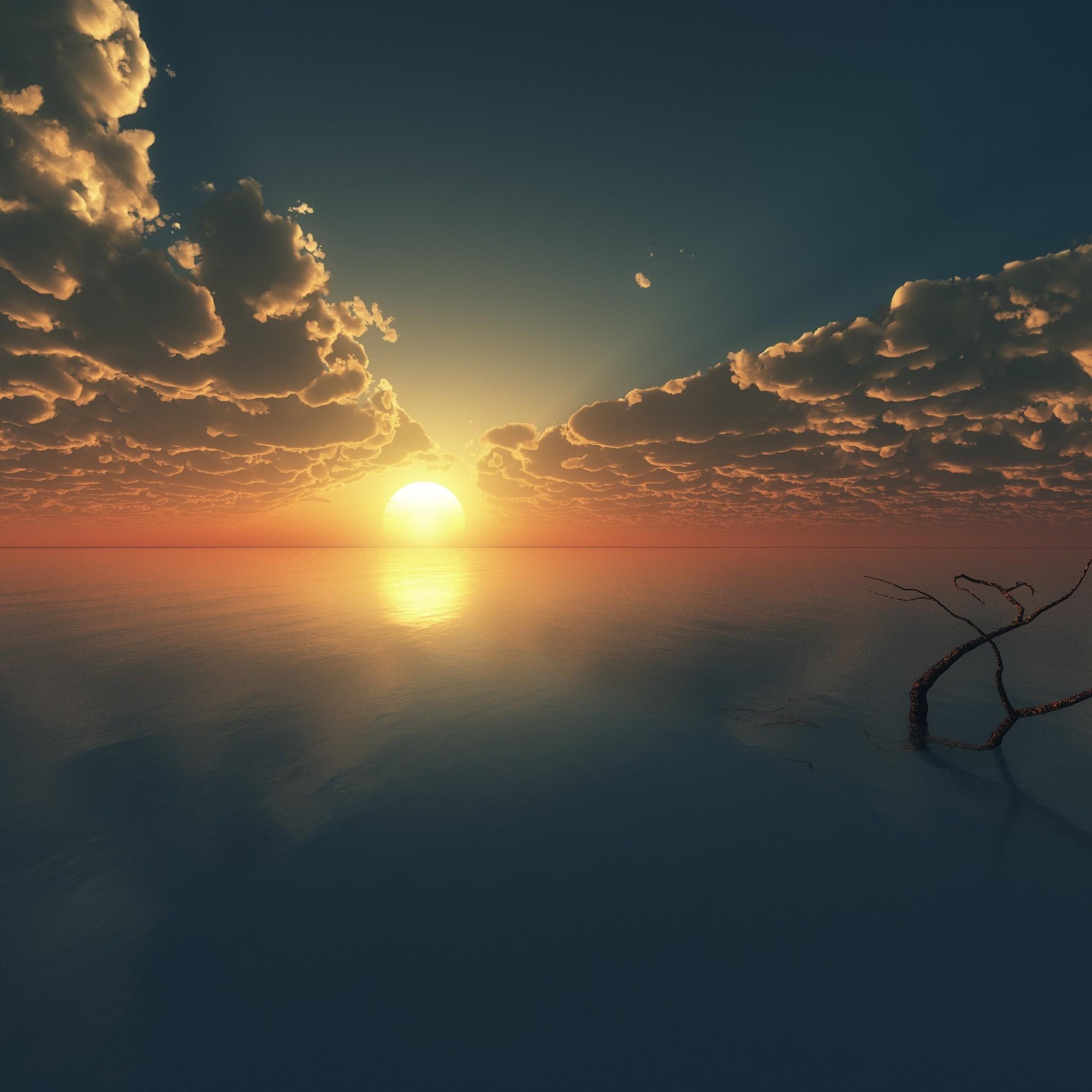 Sunset Reflections iPad Air HD 4k Wallpaper, Image