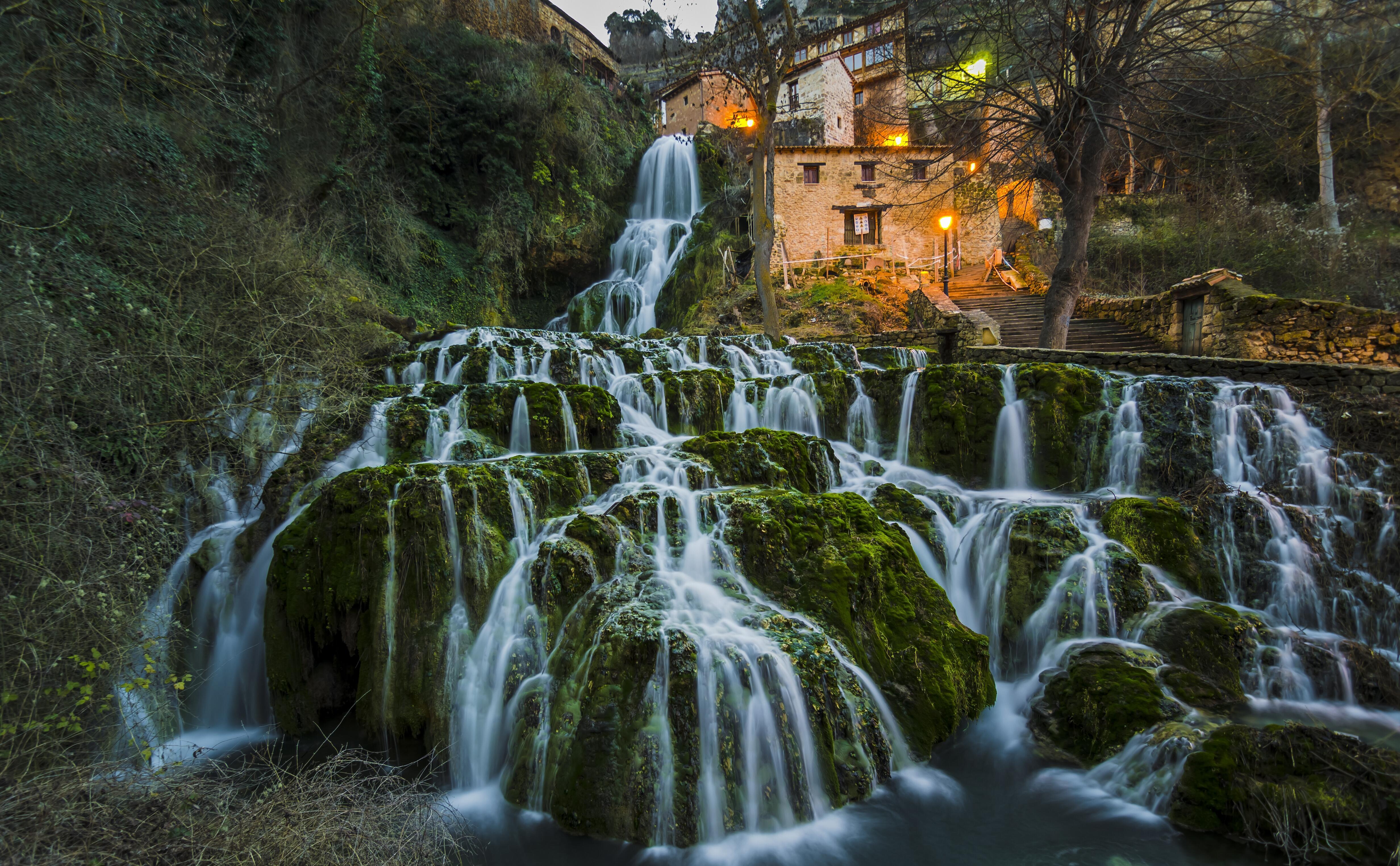 Cascading Waterfalls 4k Ultra HD Wallpaper. Background Image