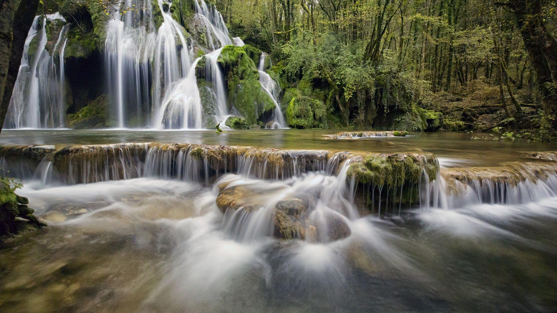 Cascade Waterfalls Nature Photography Wallpaper
