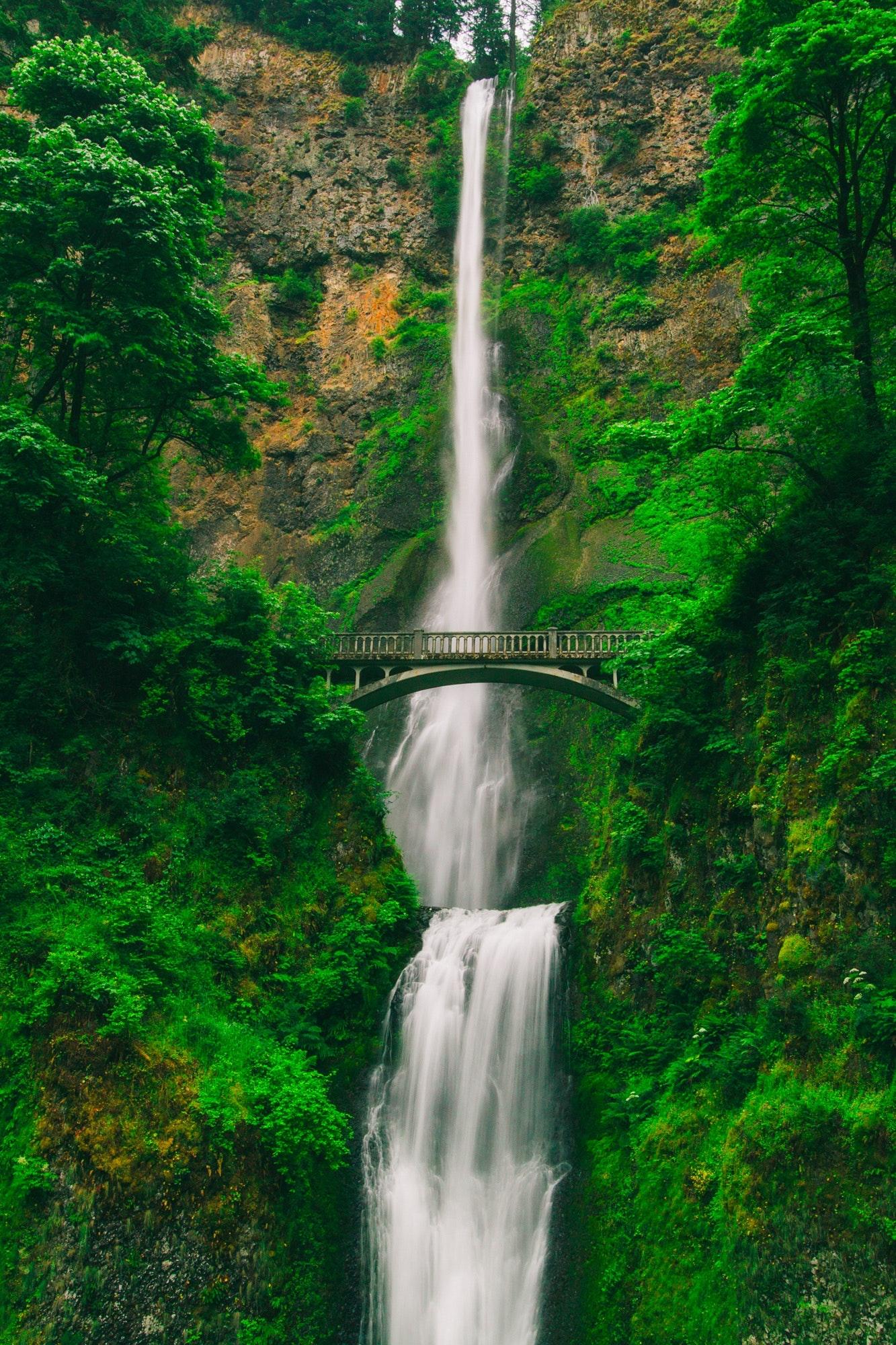 Bridge Near Waterfall · Free