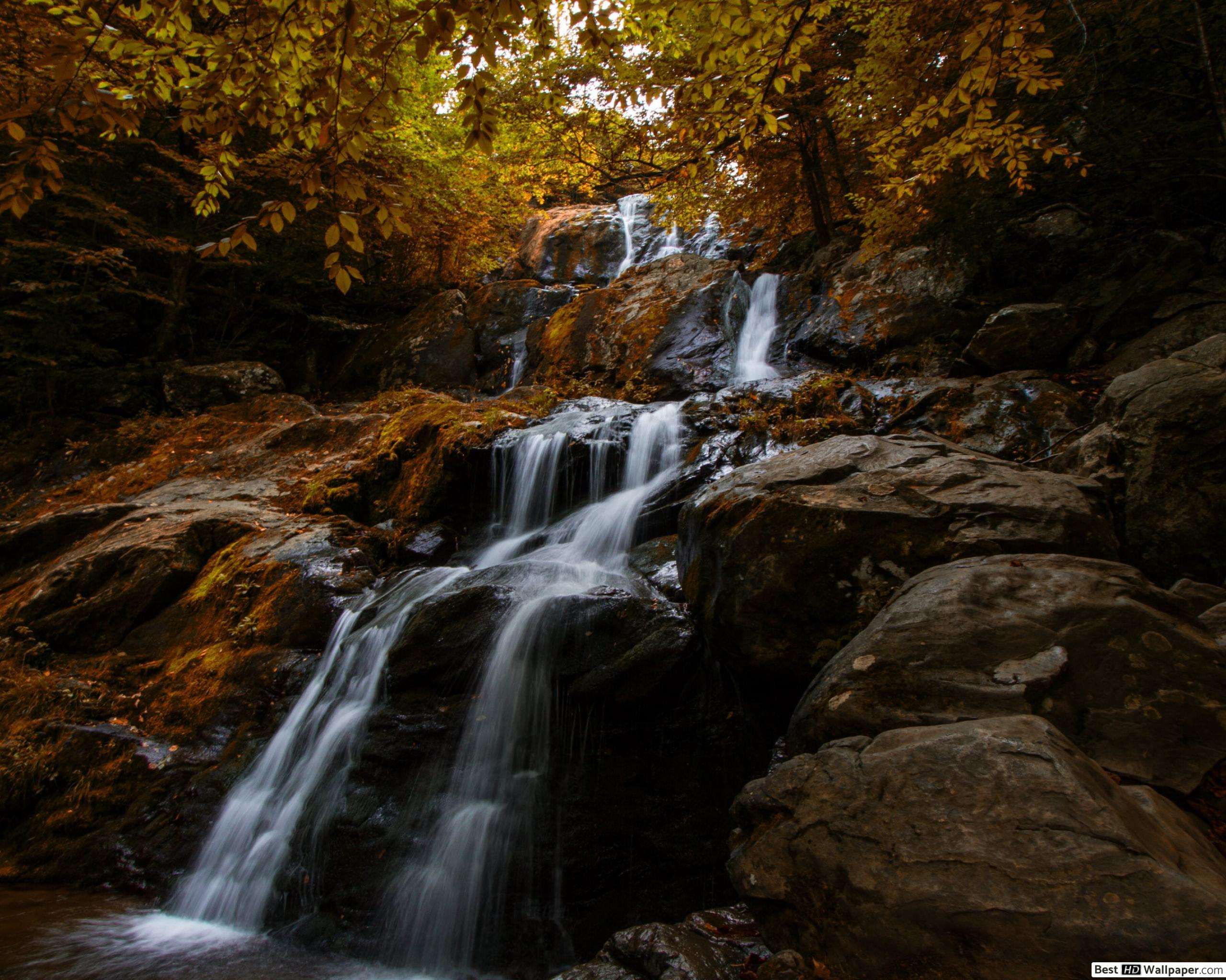 Cascading waterfall HD wallpaper download