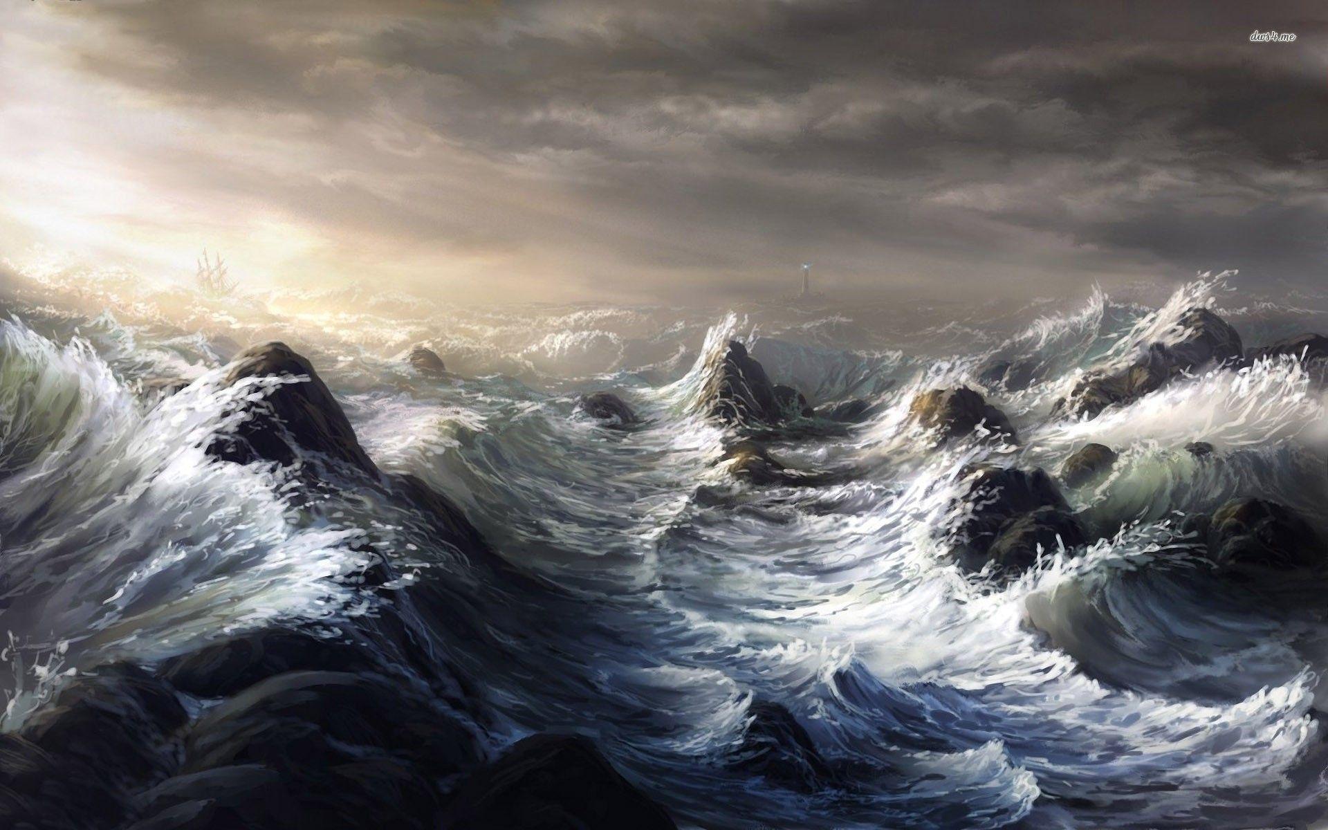 Stormy Ocean Wallpaper
