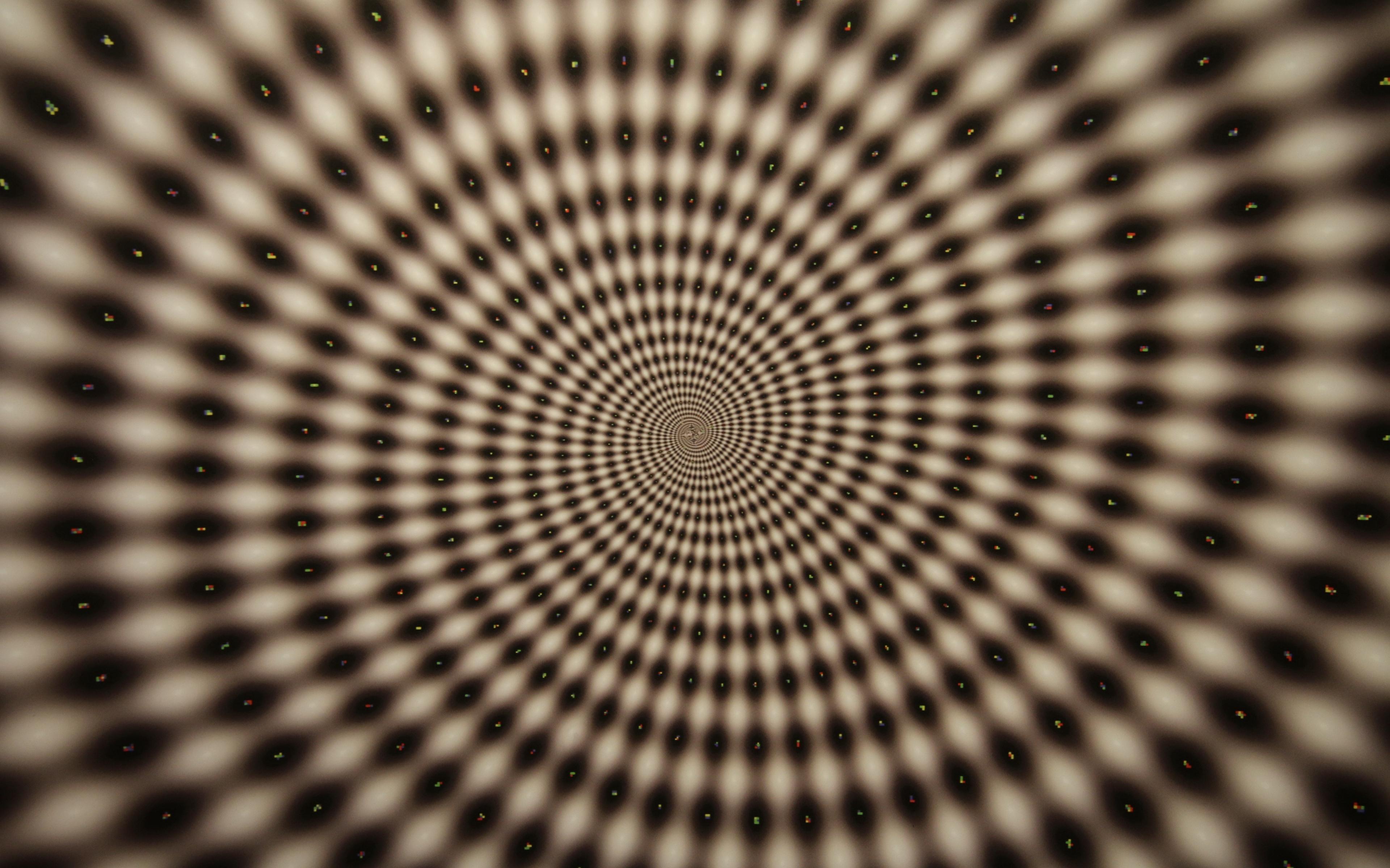 Download wallpaper 3840x2400 optical illusion, rotation, spiral