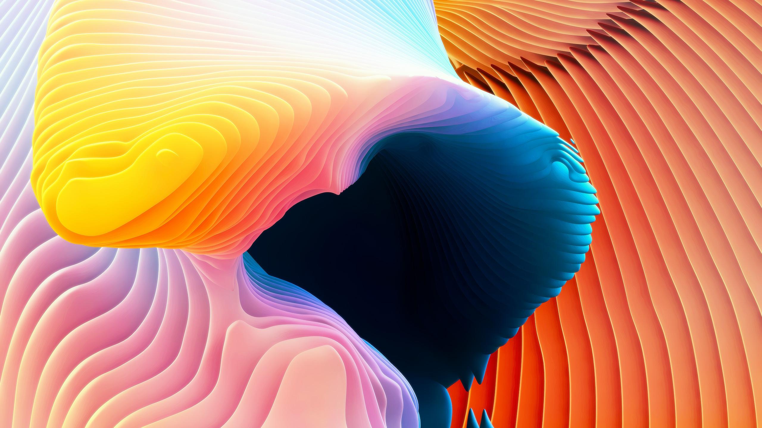 3D Abstract Spiral Wallpaper 2560x1440 (16)