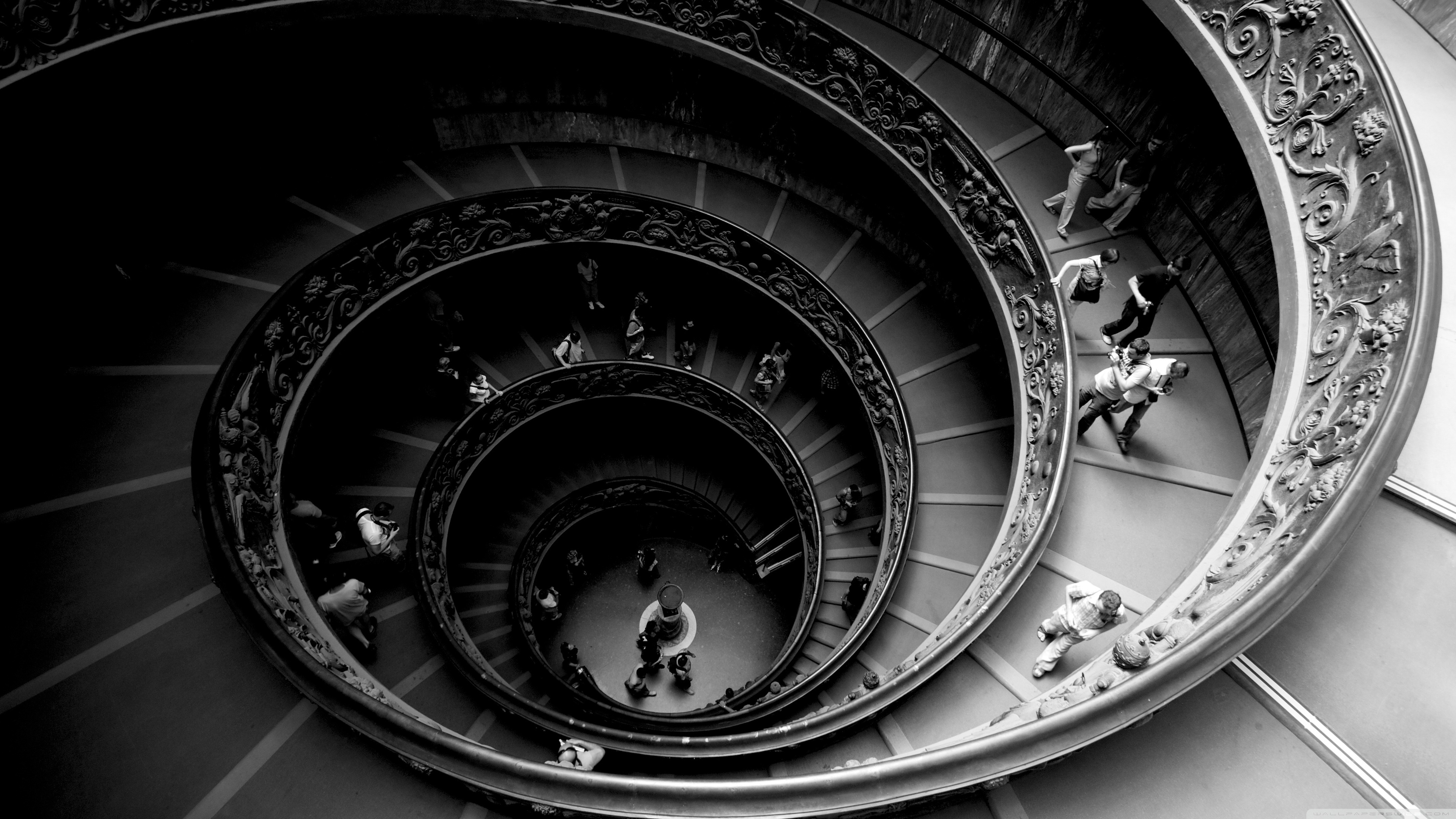 Spiral Stairs Of The Vatican Museums ❤ 4K HD Desktop Wallpaper