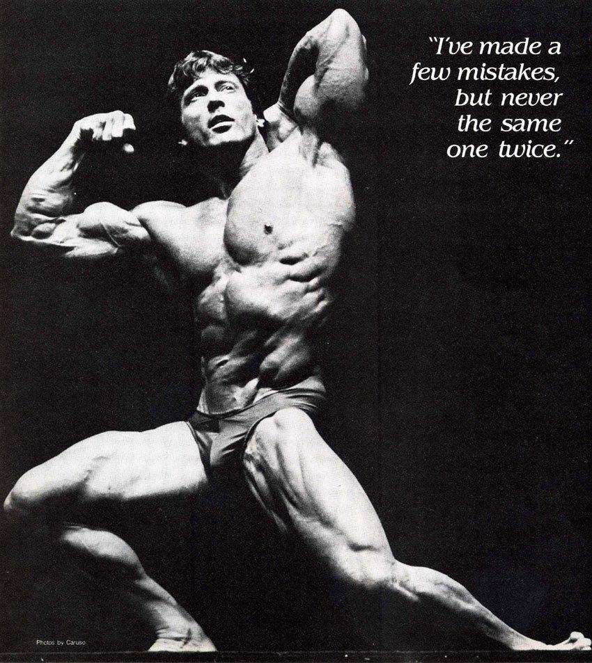 Frank Zane: Height. Weight. Arms. Chest