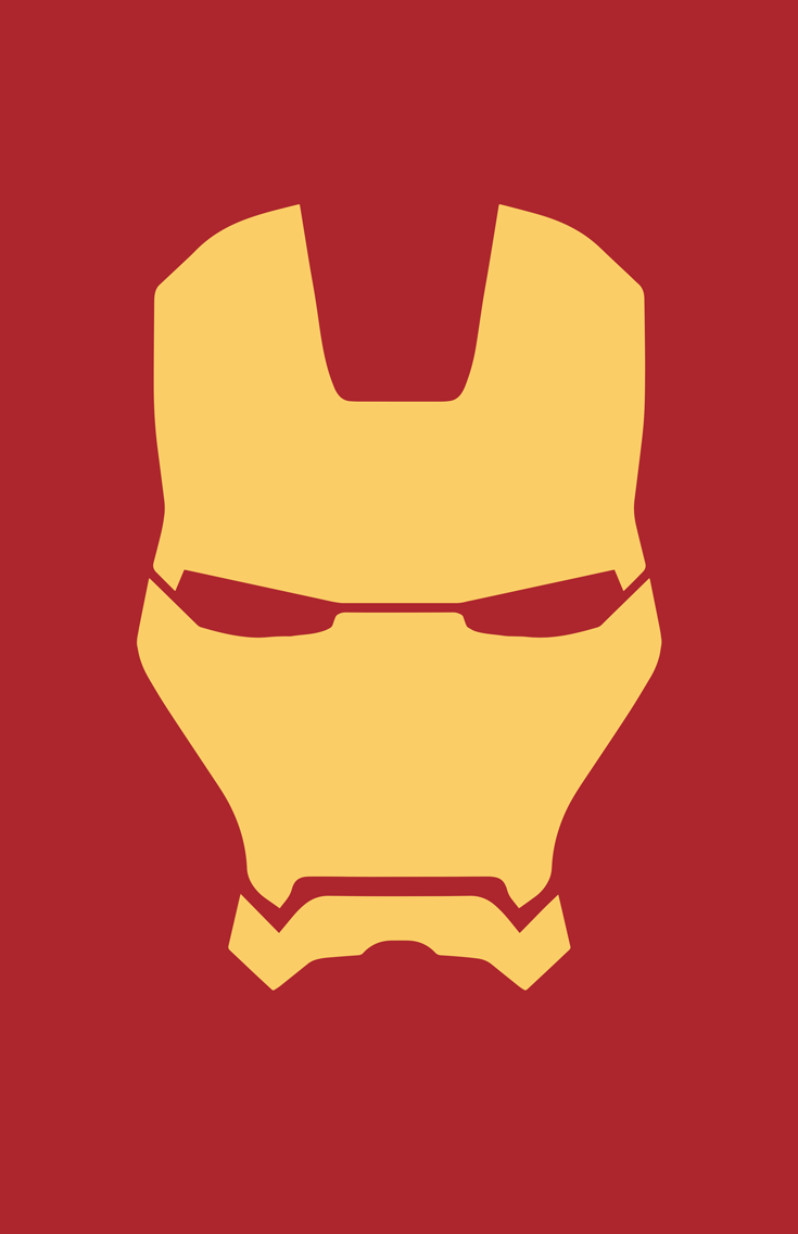 Minimalist Heroes Iron Man Helmet