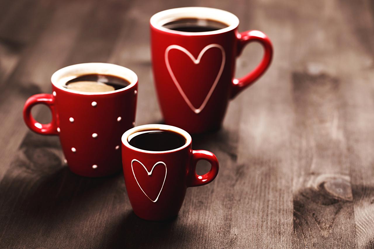 Wallpaper Heart Coffee Mug Cup Food Three 3 Drinks