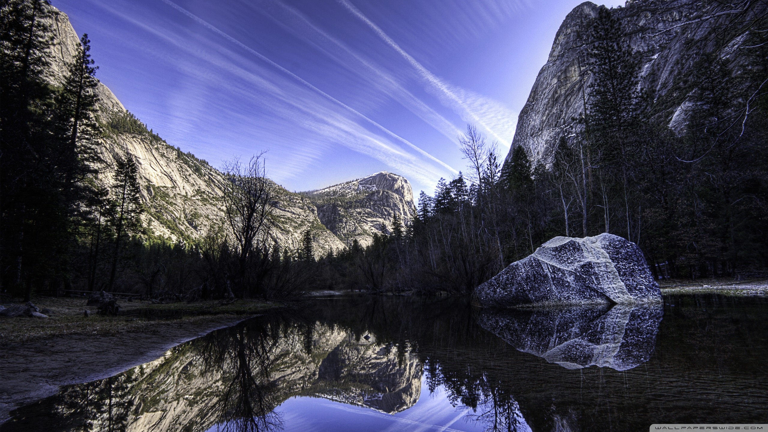 Lake Surrounded By Mountains ❤ 4K HD Desktop Wallpaper for 4K Ultra