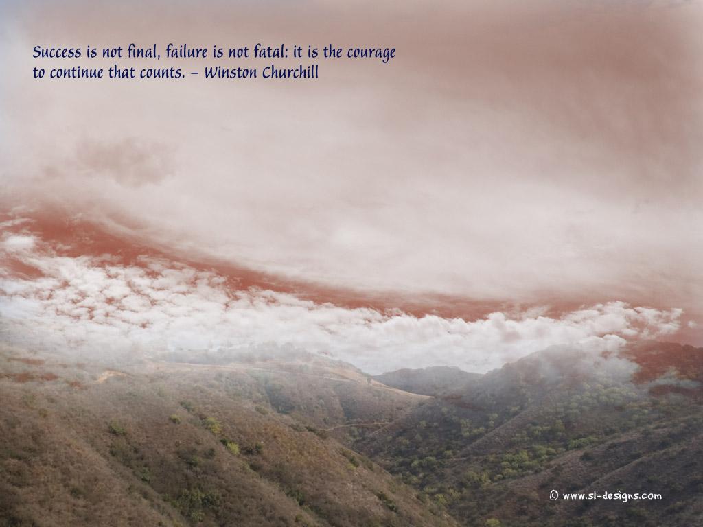Motivational Wallpaper on Success :Success is not Final Quote