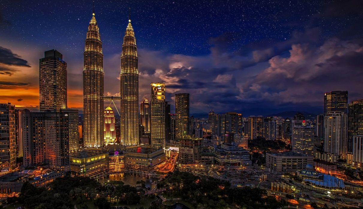 Kuala Lumpur Twins Malaysia Petronas Twin Towers wallpaper