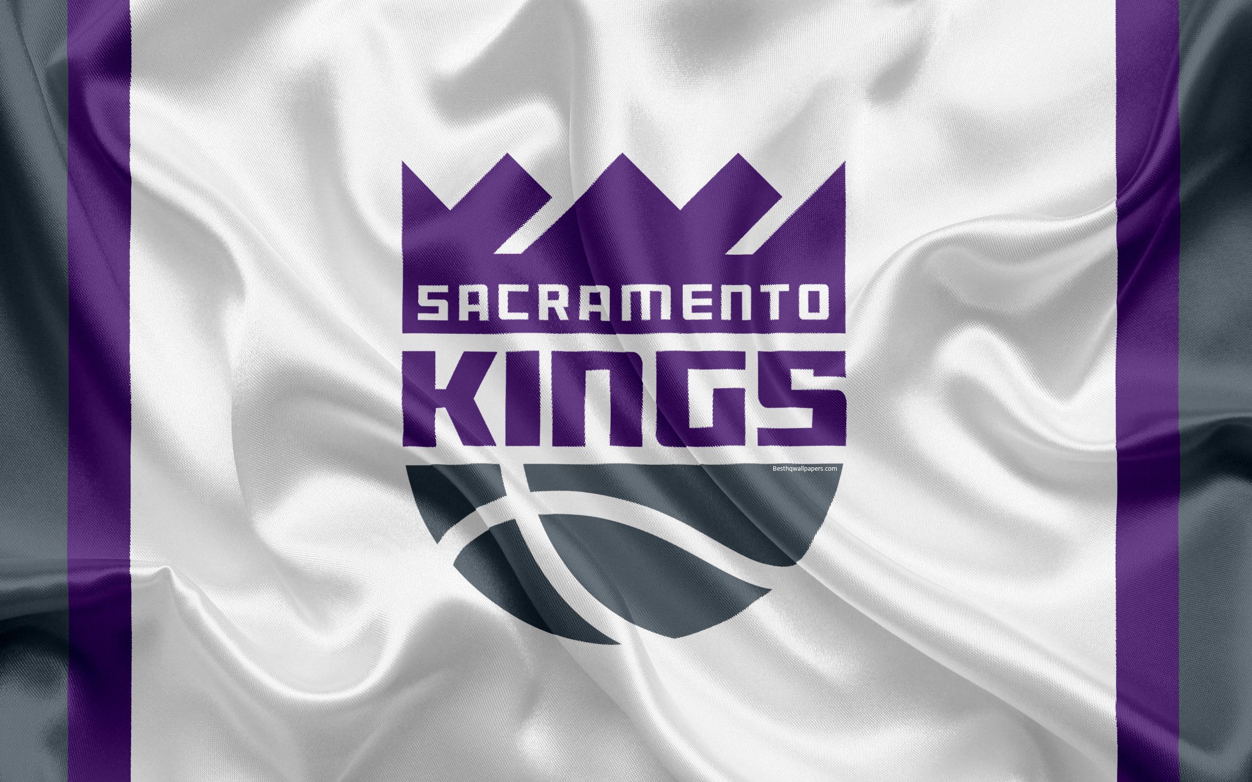 Download wallpaper Sacramento Kings, basketball club, NBA, emblem