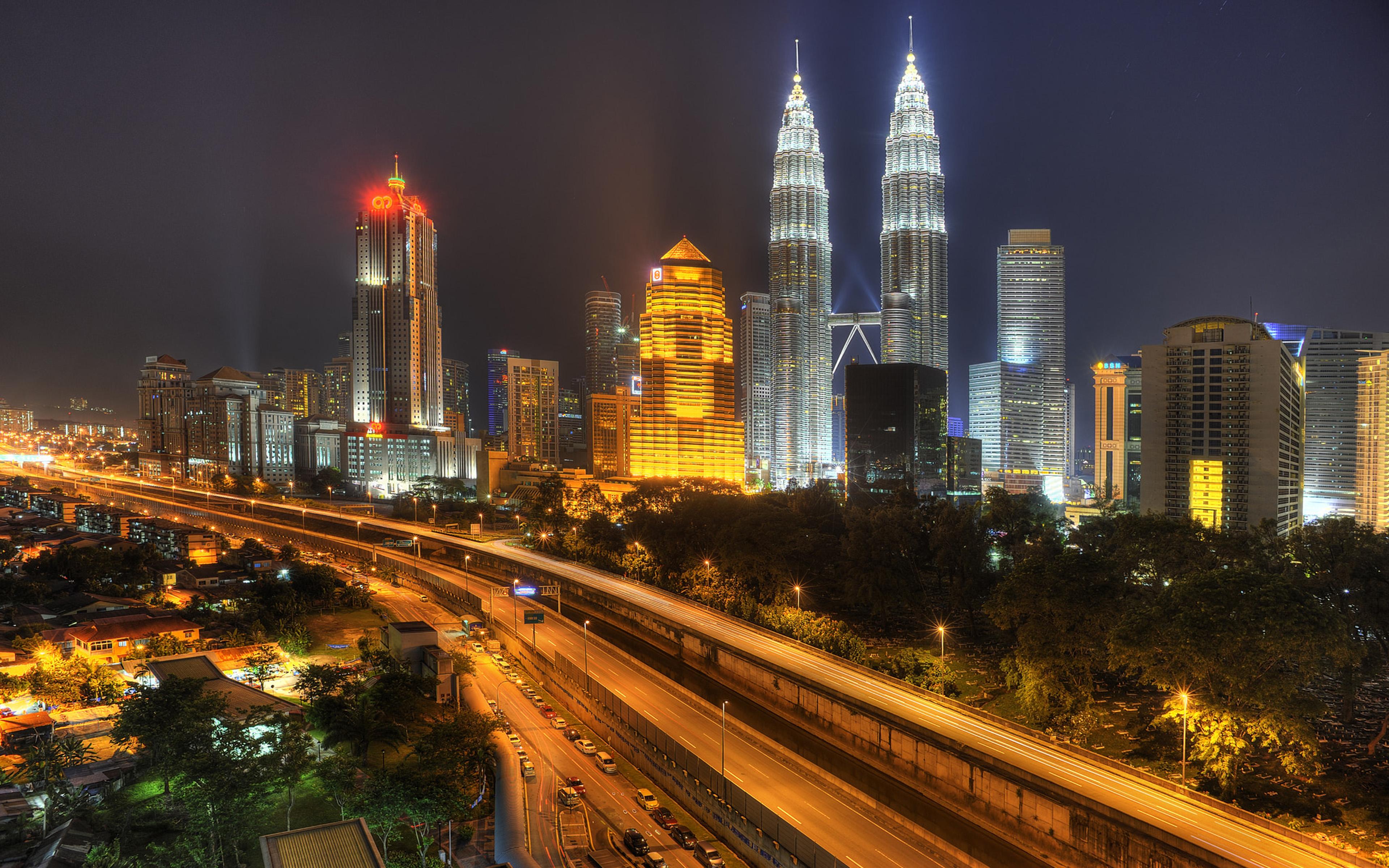 Petronas Twin Towers Kuala Lumpur Malaysia City Of Lights Android
