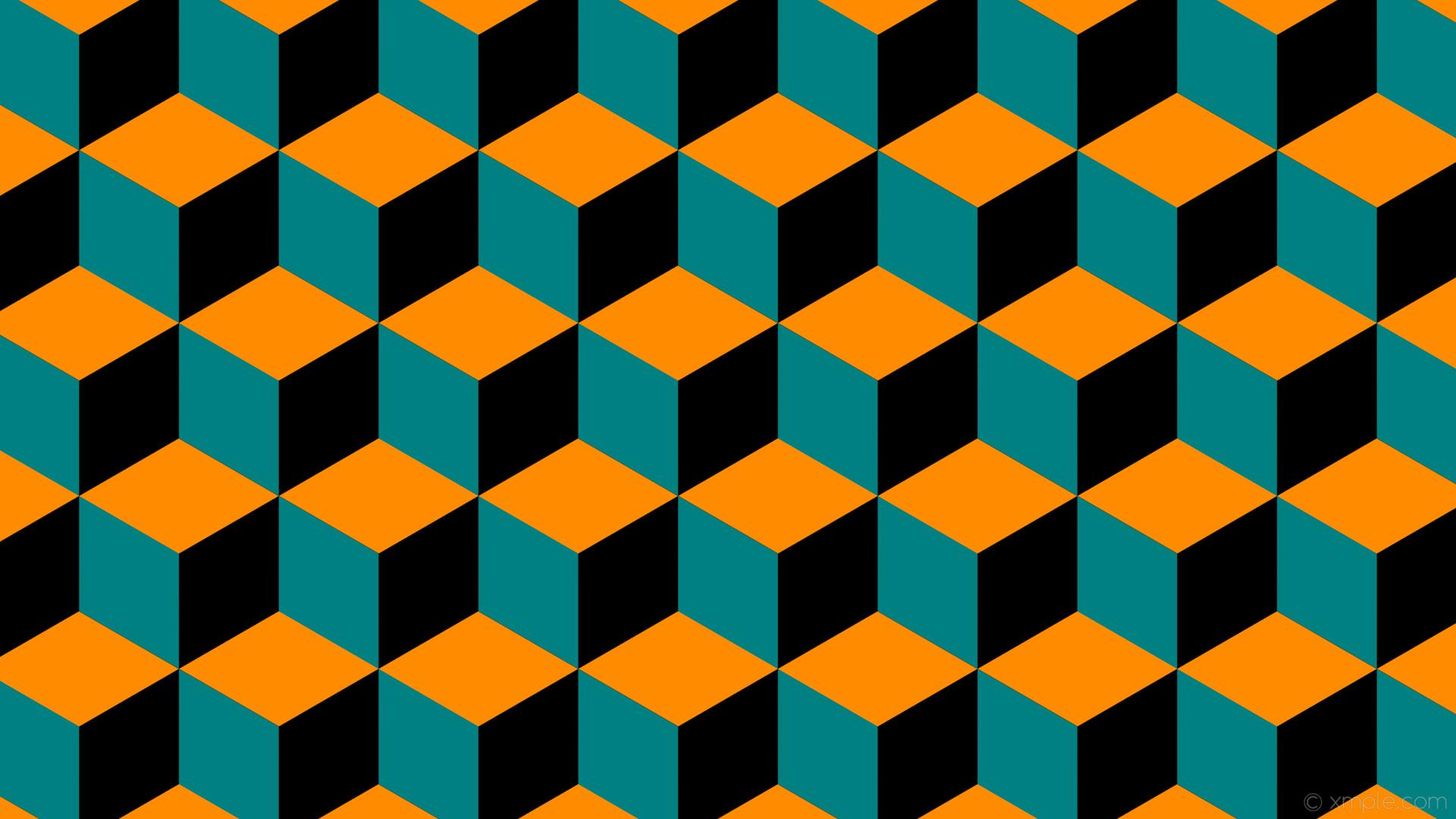Turquoise Orange Wallpaper 2 X 1080