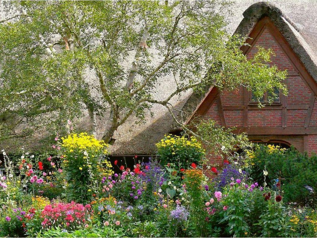 cottage gardens. Garden Cottage Wallpaper The Free