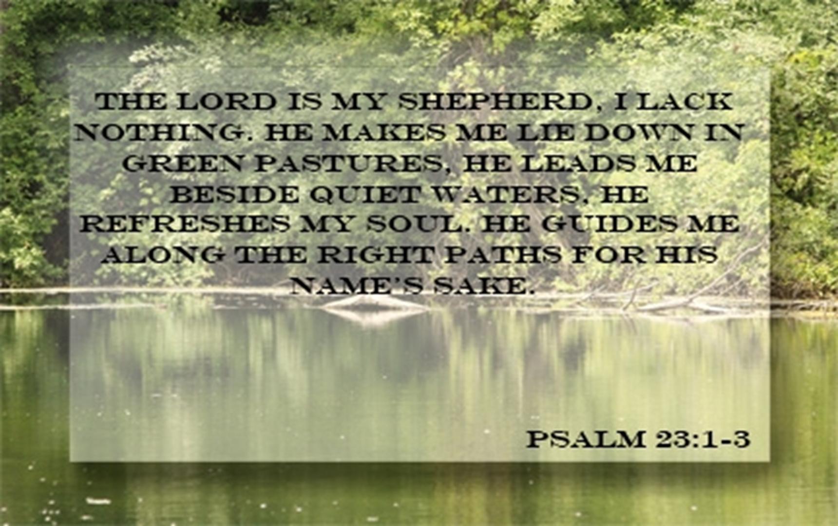 Jessica Anderson Background for Psalm 23